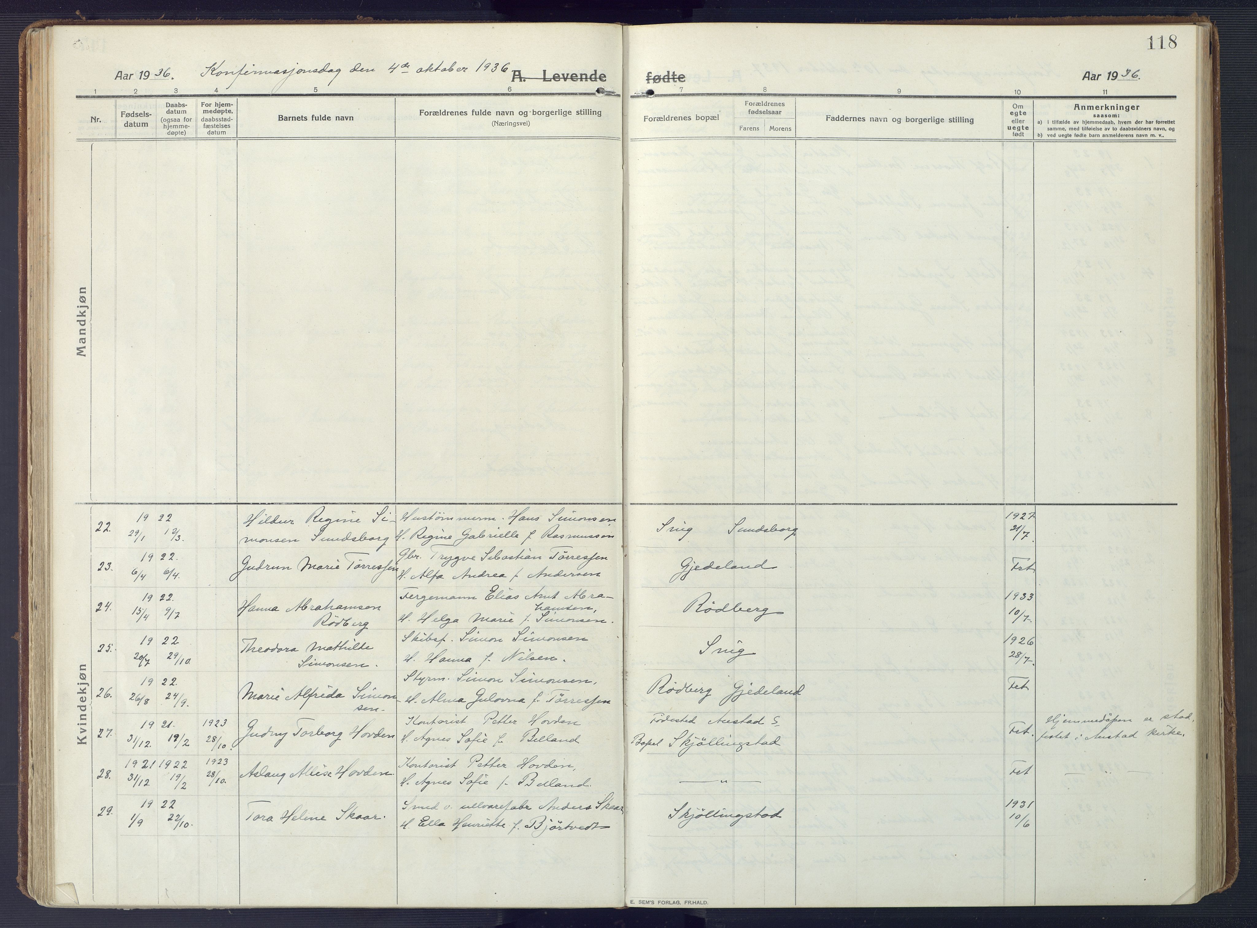 Sør-Audnedal sokneprestkontor, AV/SAK-1111-0039/F/Fa/Fab/L0011: Ministerialbok nr. A 11, 1912-1938, s. 118