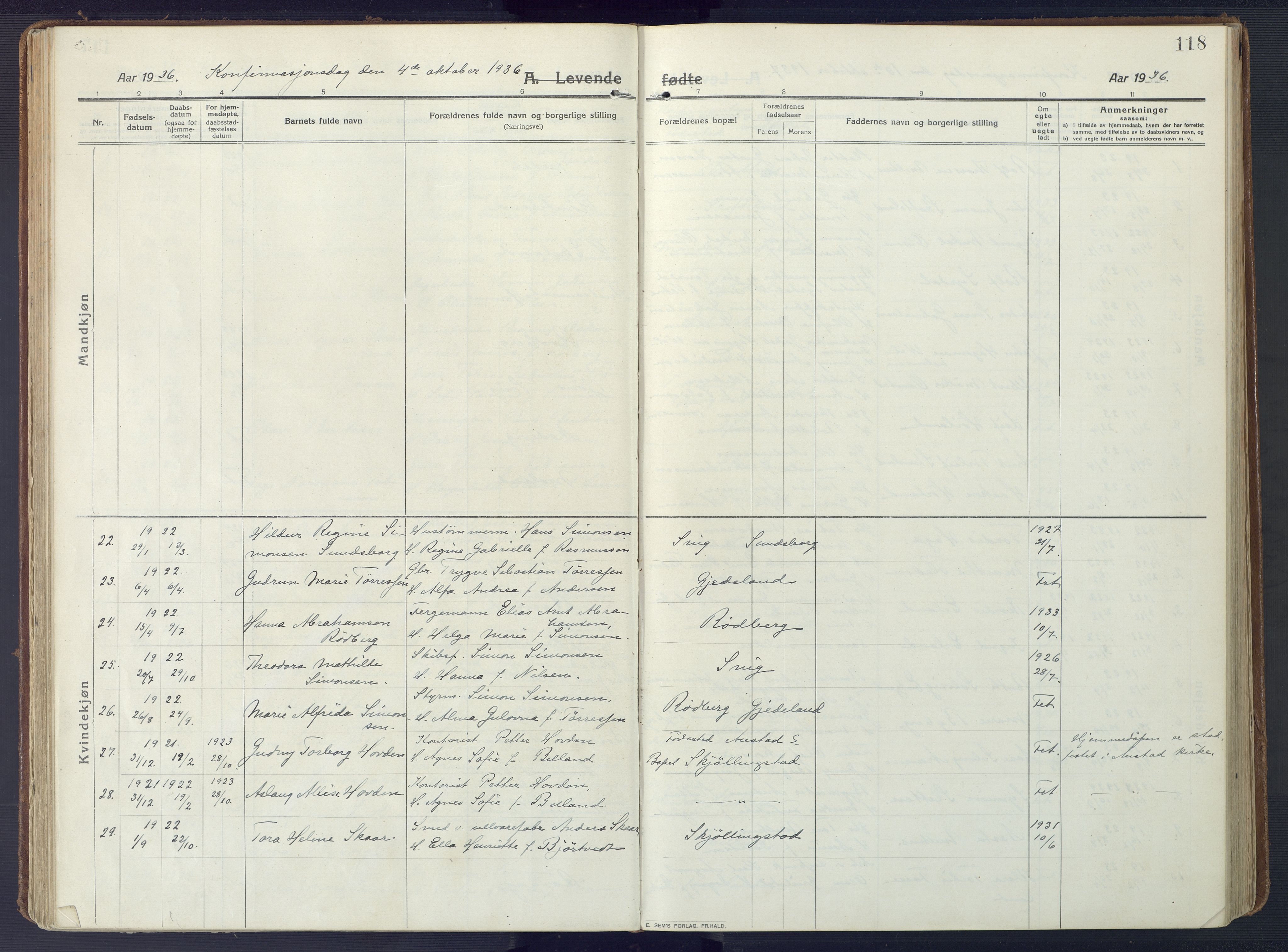 Sør-Audnedal sokneprestkontor, SAK/1111-0039/F/Fa/Fab/L0011: Ministerialbok nr. A 11, 1912-1938, s. 118