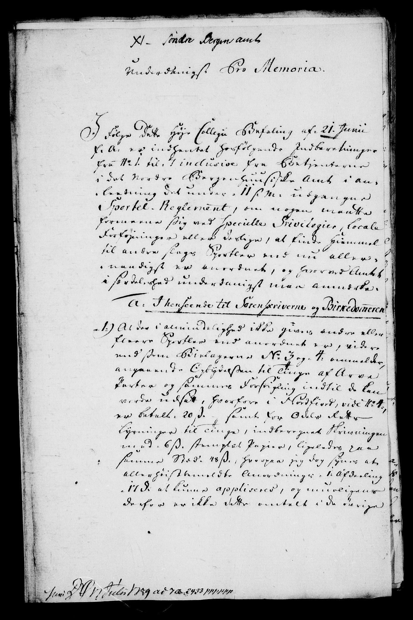 Danske Kanselli, Skapsaker, RA/EA-4061/F/L0114: Skap 16, pakke 40, 1788-1790, s. 282