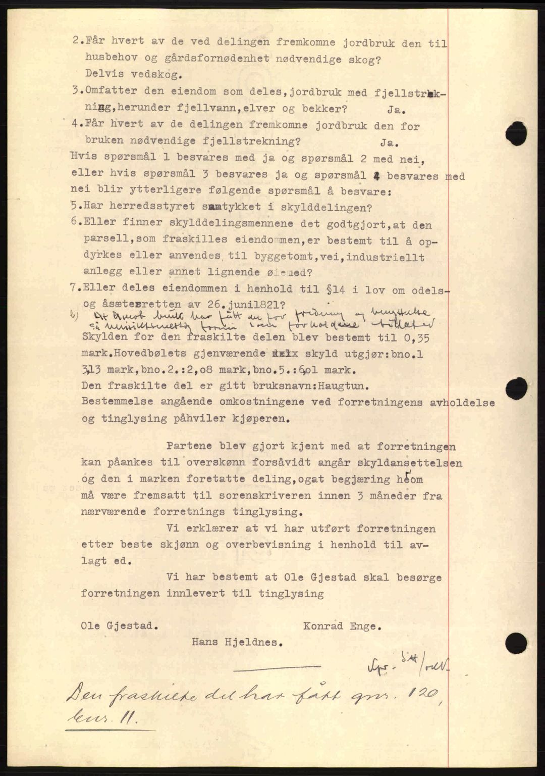 Nordmøre sorenskriveri, SAT/A-4132/1/2/2Ca: Pantebok nr. A90, 1941-1941, Dagboknr: 909/1941