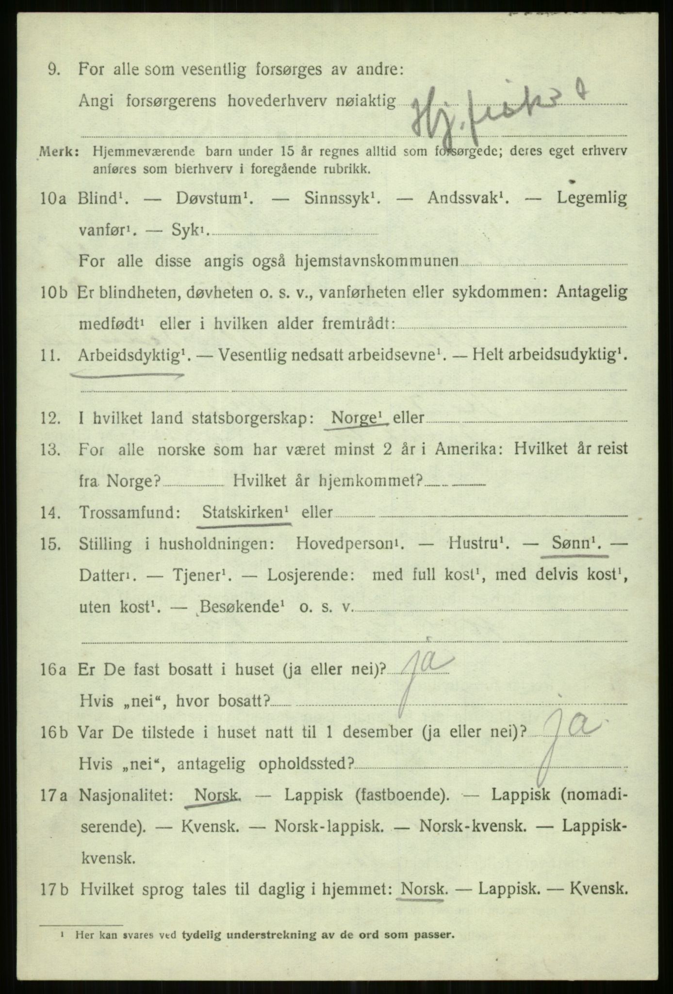 SATØ, Folketelling 1920 for 1936 Karlsøy herred, 1920, s. 2078