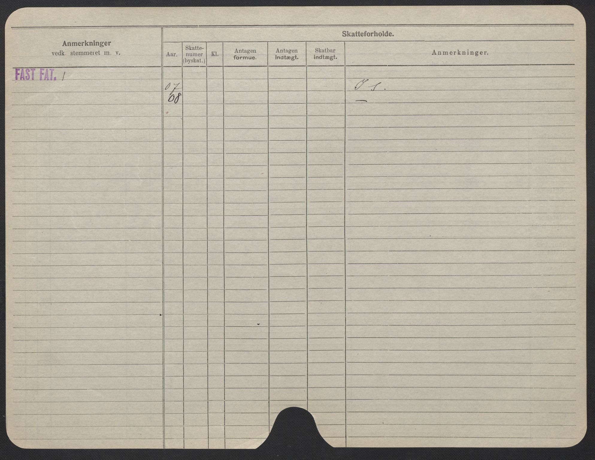 Oslo folkeregister, Registerkort, SAO/A-11715/F/Fa/Fac/L0024: Kvinner, 1906-1914, s. 900b