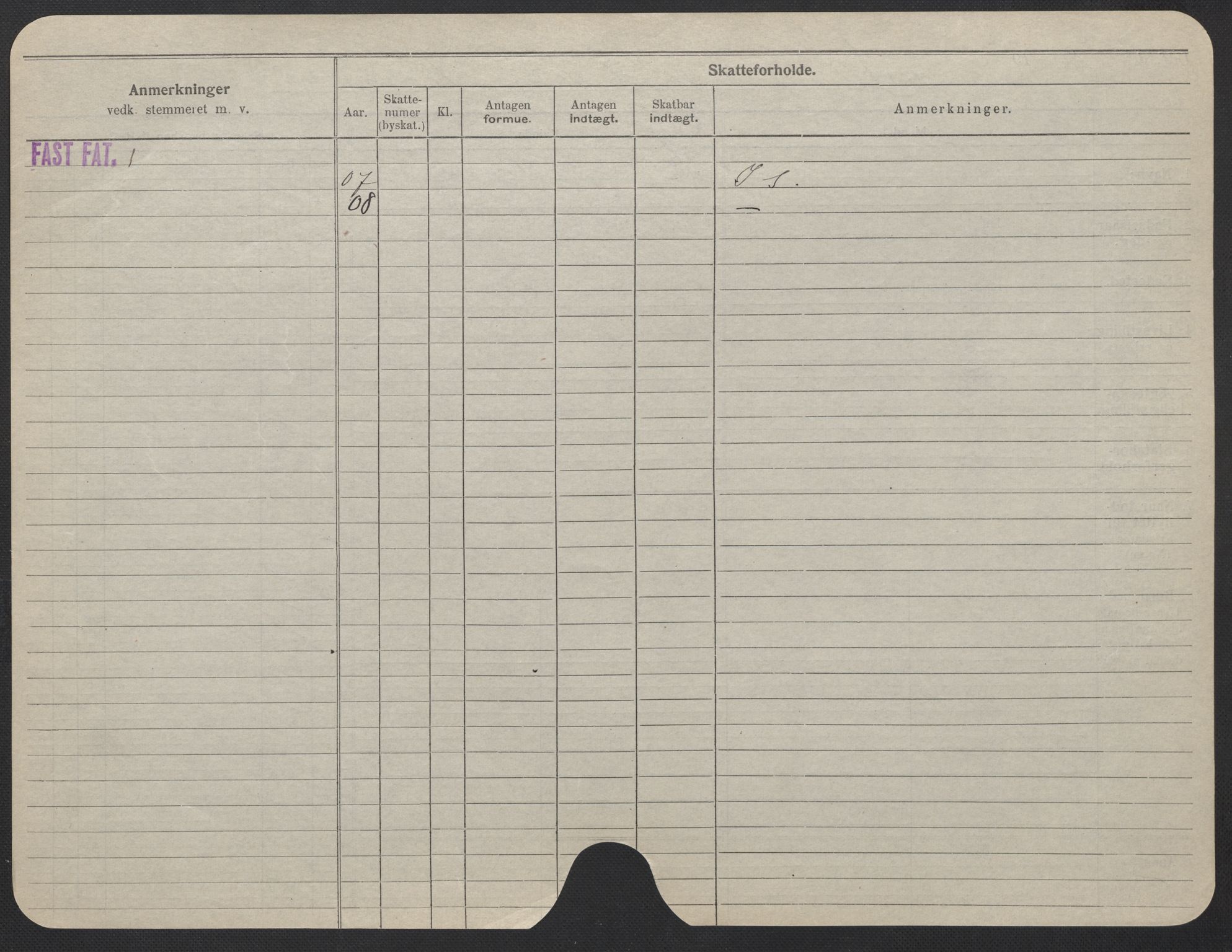 Oslo folkeregister, Registerkort, AV/SAO-A-11715/F/Fa/Fac/L0024: Kvinner, 1906-1914, s. 900b