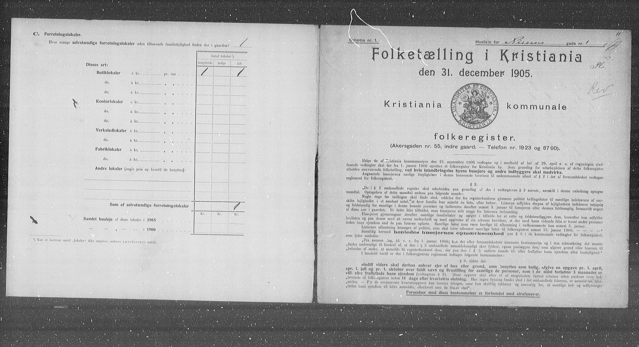 OBA, Kommunal folketelling 31.12.1905 for Kristiania kjøpstad, 1905, s. 37410