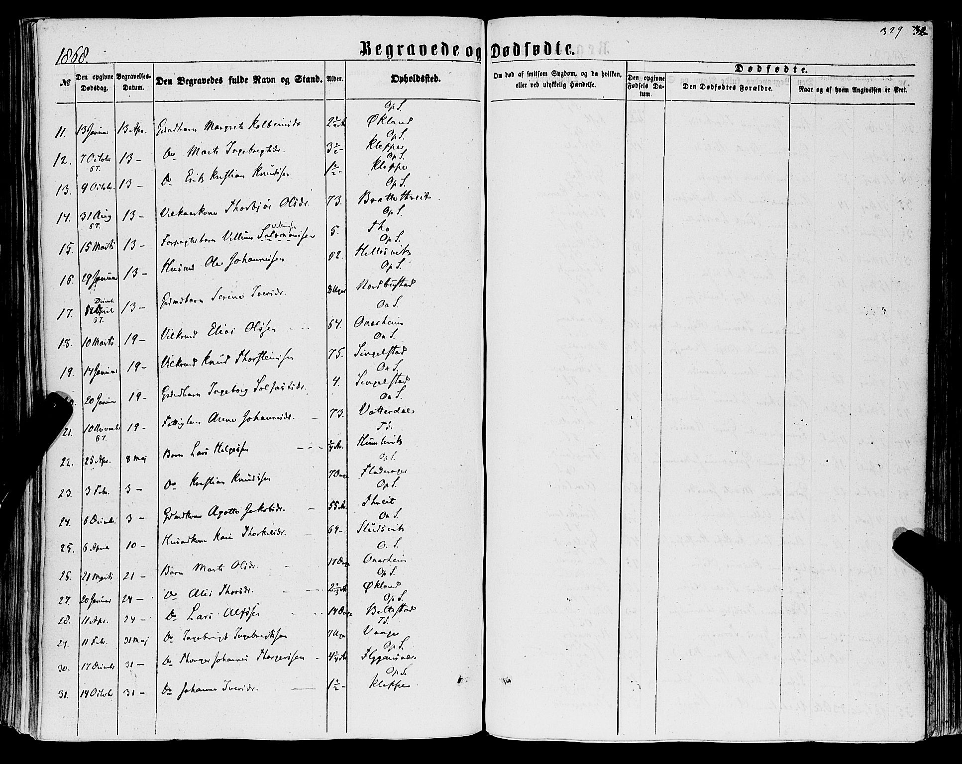 Tysnes sokneprestembete, AV/SAB-A-78601/H/Haa: Ministerialbok nr. A 11, 1860-1871, s. 329