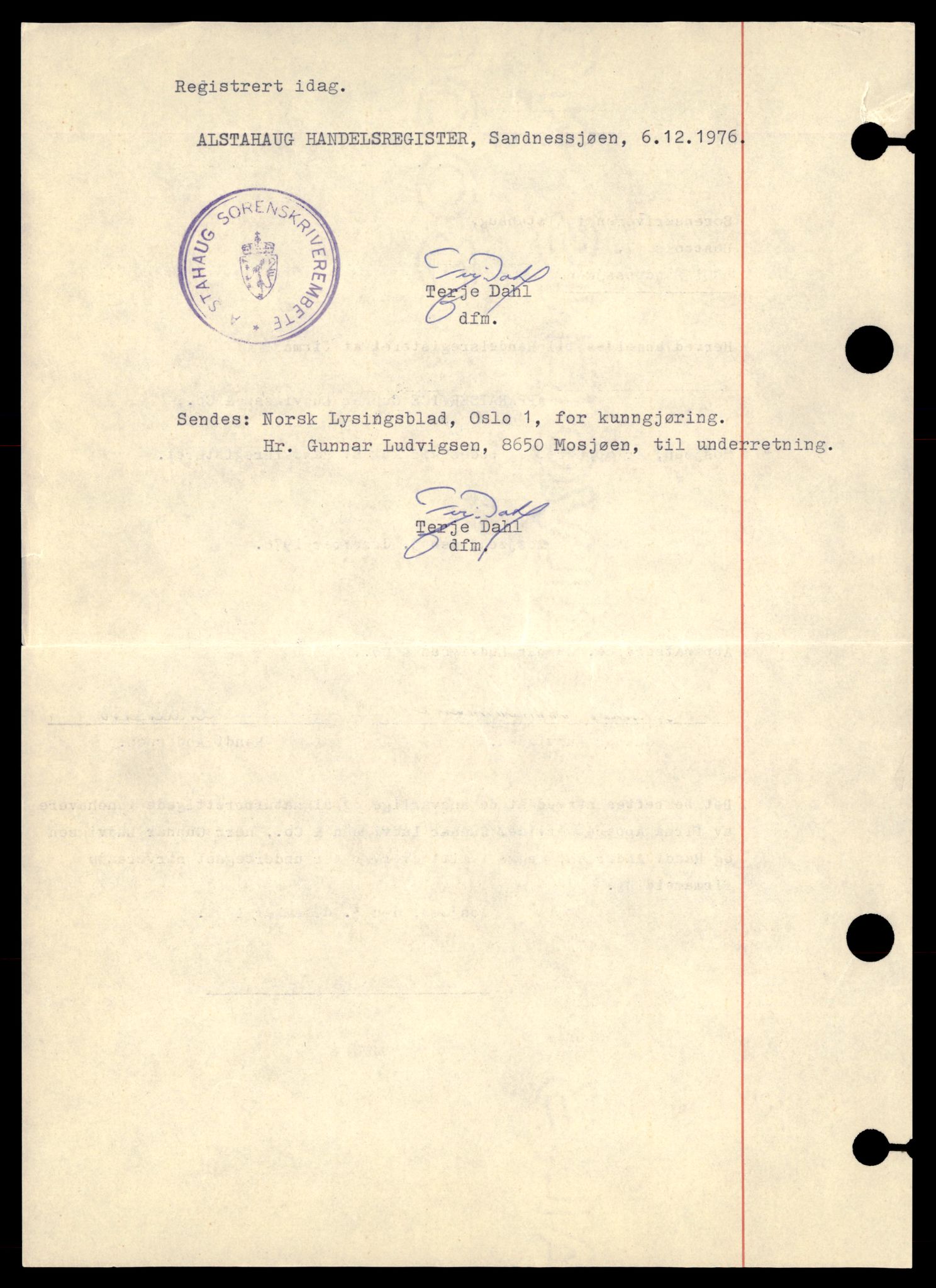 Alstahaug sorenskriveri, AV/SAT-A-1009/2/J/Jc/Jcb/L0001: Enkeltmannsforetak, A-D, 1944-1990, s. 4