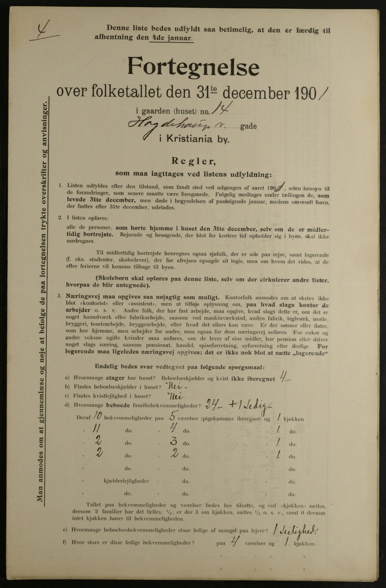 OBA, Kommunal folketelling 31.12.1901 for Kristiania kjøpstad, 1901, s. 5765