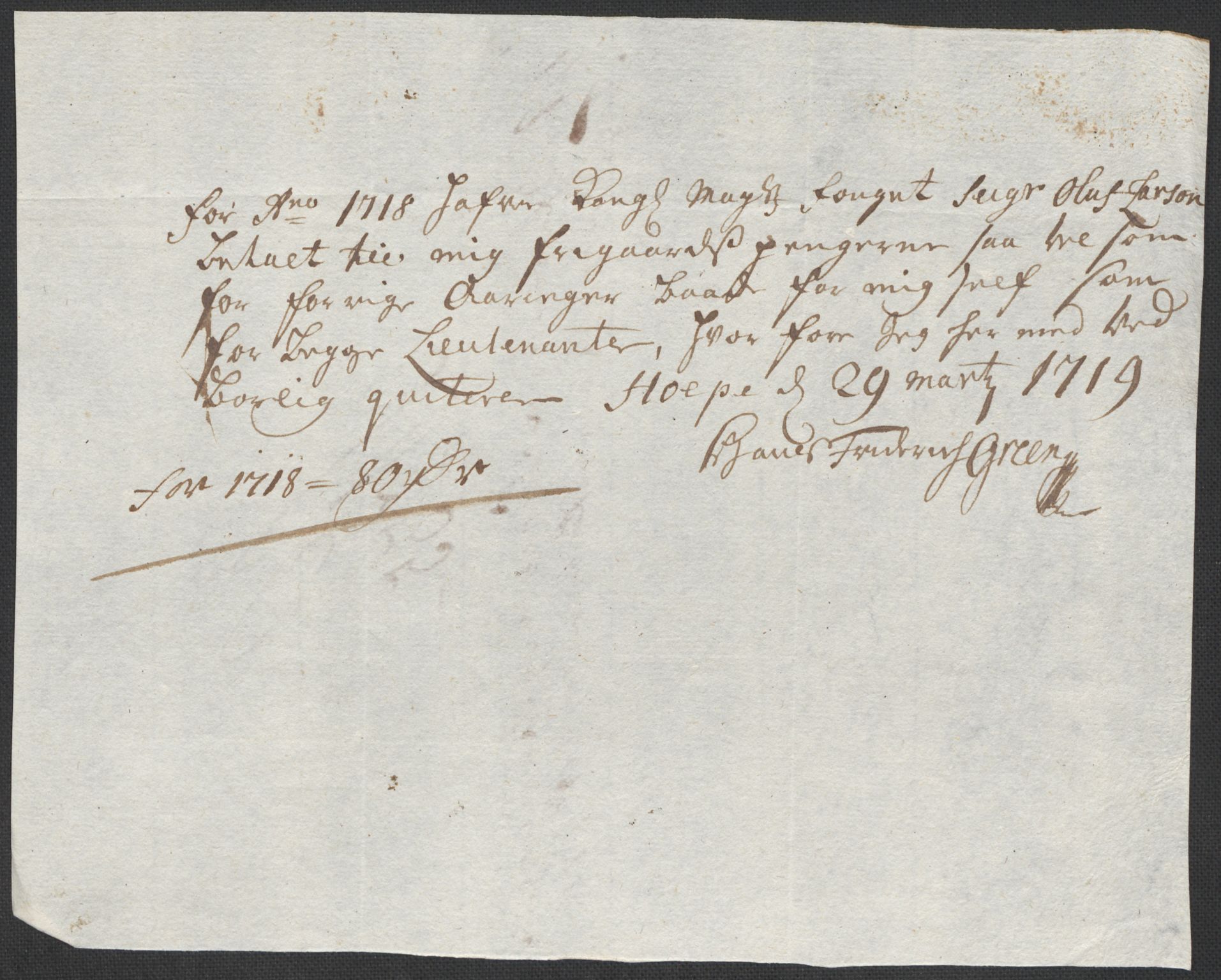 Rentekammeret inntil 1814, Reviderte regnskaper, Fogderegnskap, RA/EA-4092/R48/L2995: Fogderegnskap Sunnhordland og Hardanger, 1718, s. 185