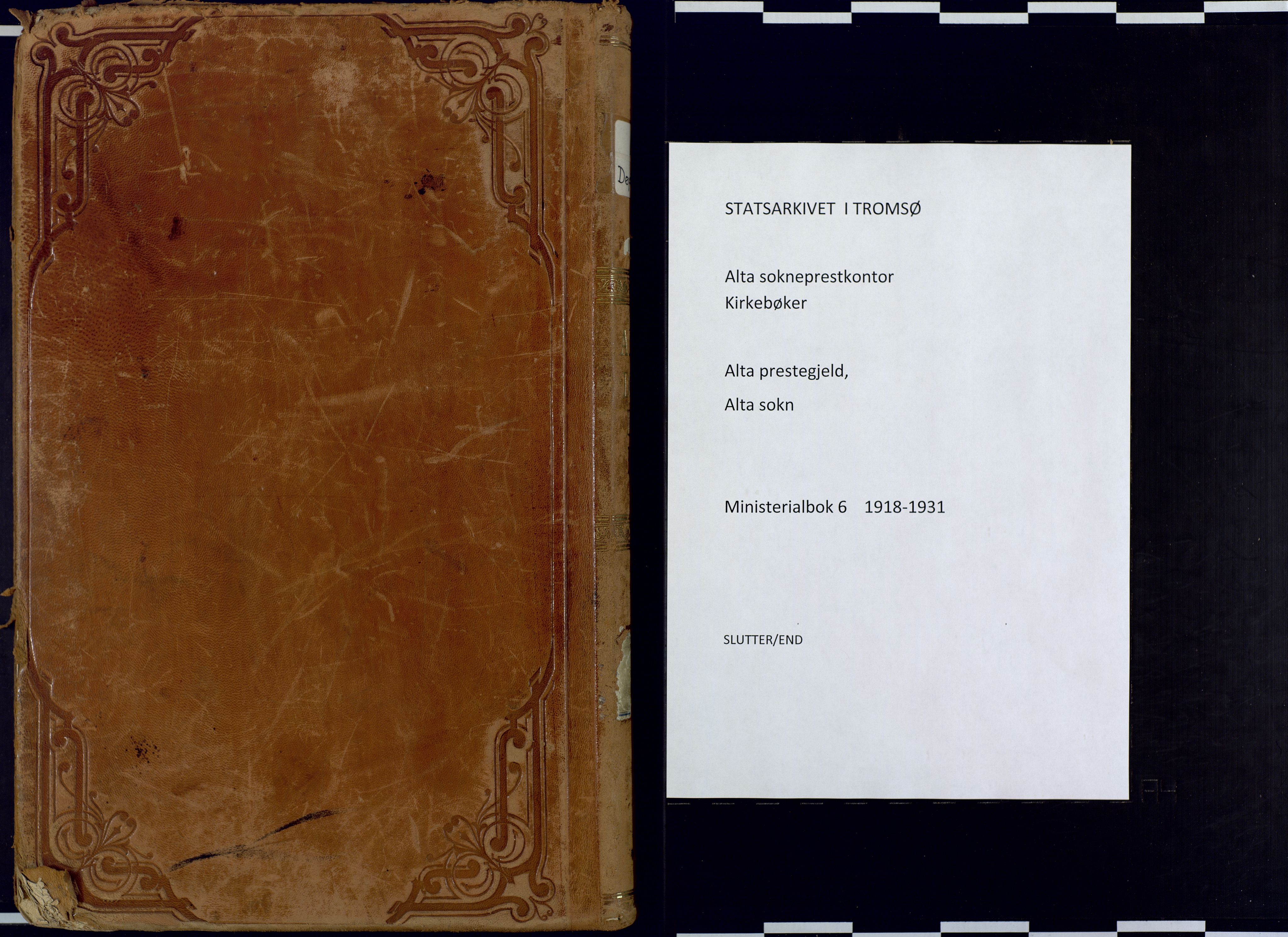 Alta sokneprestkontor, SATØ/S-1338/H/Ha: Ministerialbok nr. 6, 1918-1931