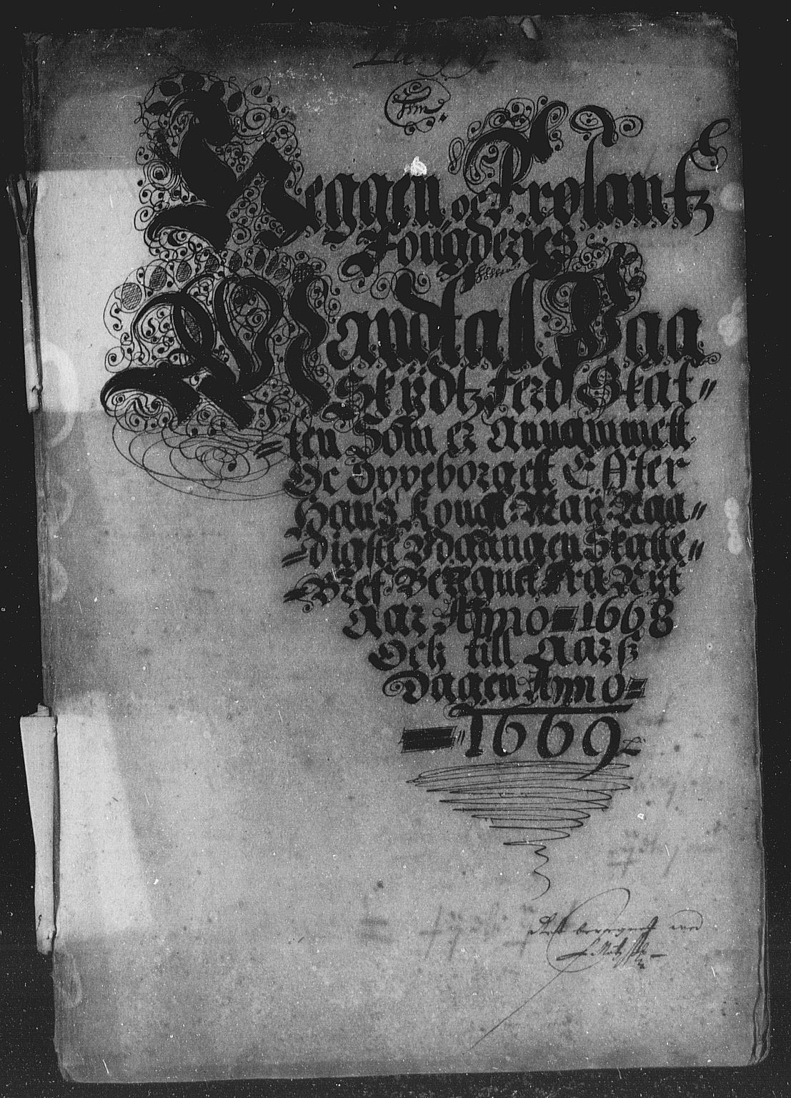 Rentekammeret inntil 1814, Reviderte regnskaper, Stiftamtstueregnskaper, Landkommissariatet på Akershus og Akershus stiftamt, AV/RA-EA-5869/R/Rb/L0050: Akershus stiftamt, 1668