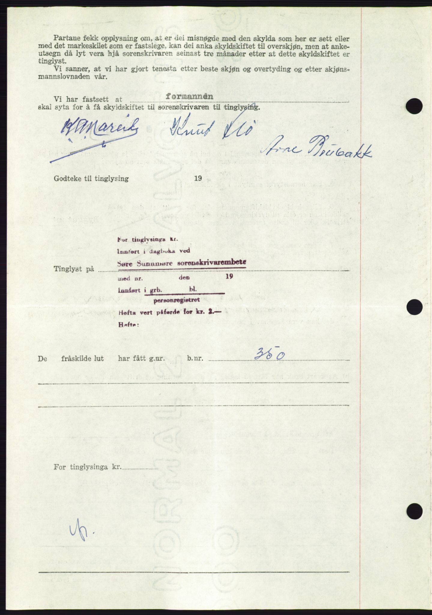 Søre Sunnmøre sorenskriveri, AV/SAT-A-4122/1/2/2C/L0104: Pantebok nr. 30A, 1956-1956, Dagboknr: 1861/1956