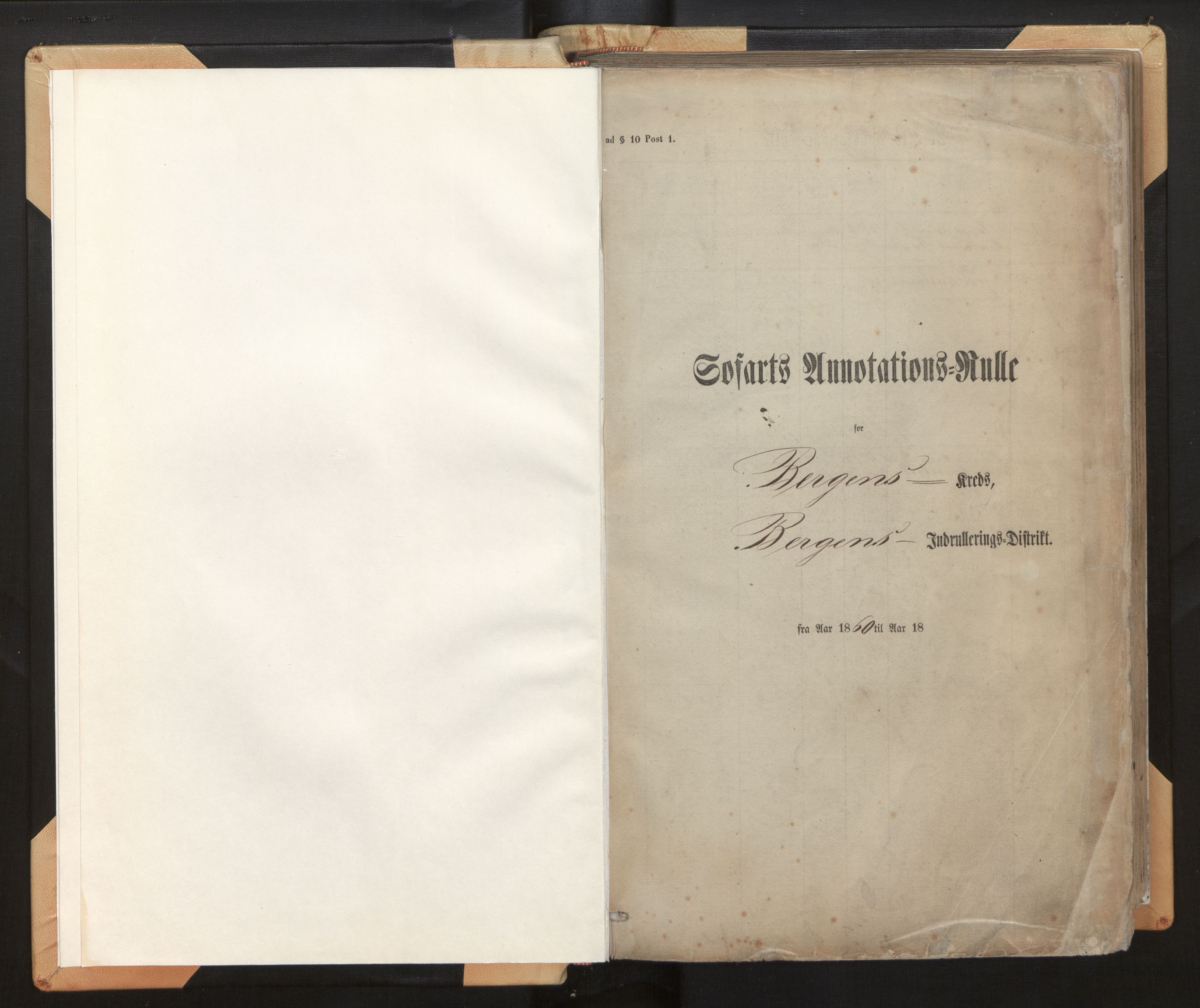 Innrulleringssjefen i Bergen, SAB/A-100050/F/Fh/L0005: Sjøfarts- og annotasjonsrulle for Bergen krets, fol. 1 - 238, 1860-1867