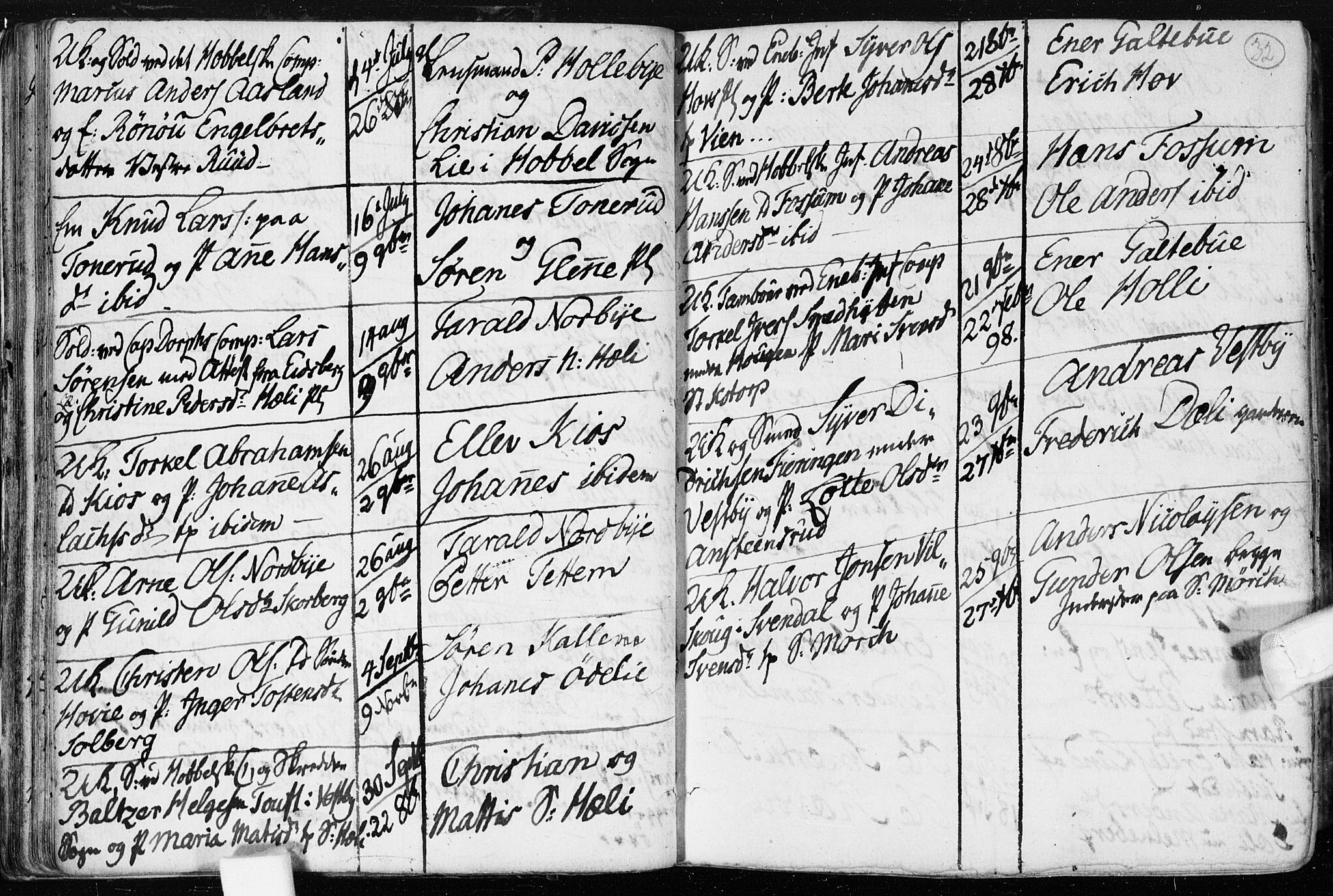 Spydeberg prestekontor Kirkebøker, SAO/A-10924/F/Fa/L0003: Ministerialbok nr. I 3, 1778-1814, s. 32