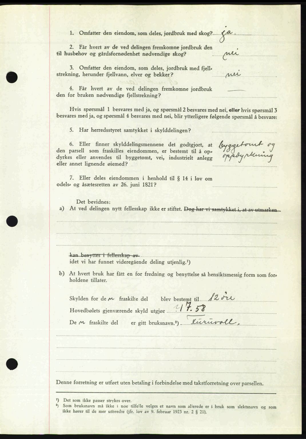 Nedenes sorenskriveri, AV/SAK-1221-0006/G/Gb/Gba/L0056: Pantebok nr. A8, 1946-1947, Dagboknr: 1229/1946