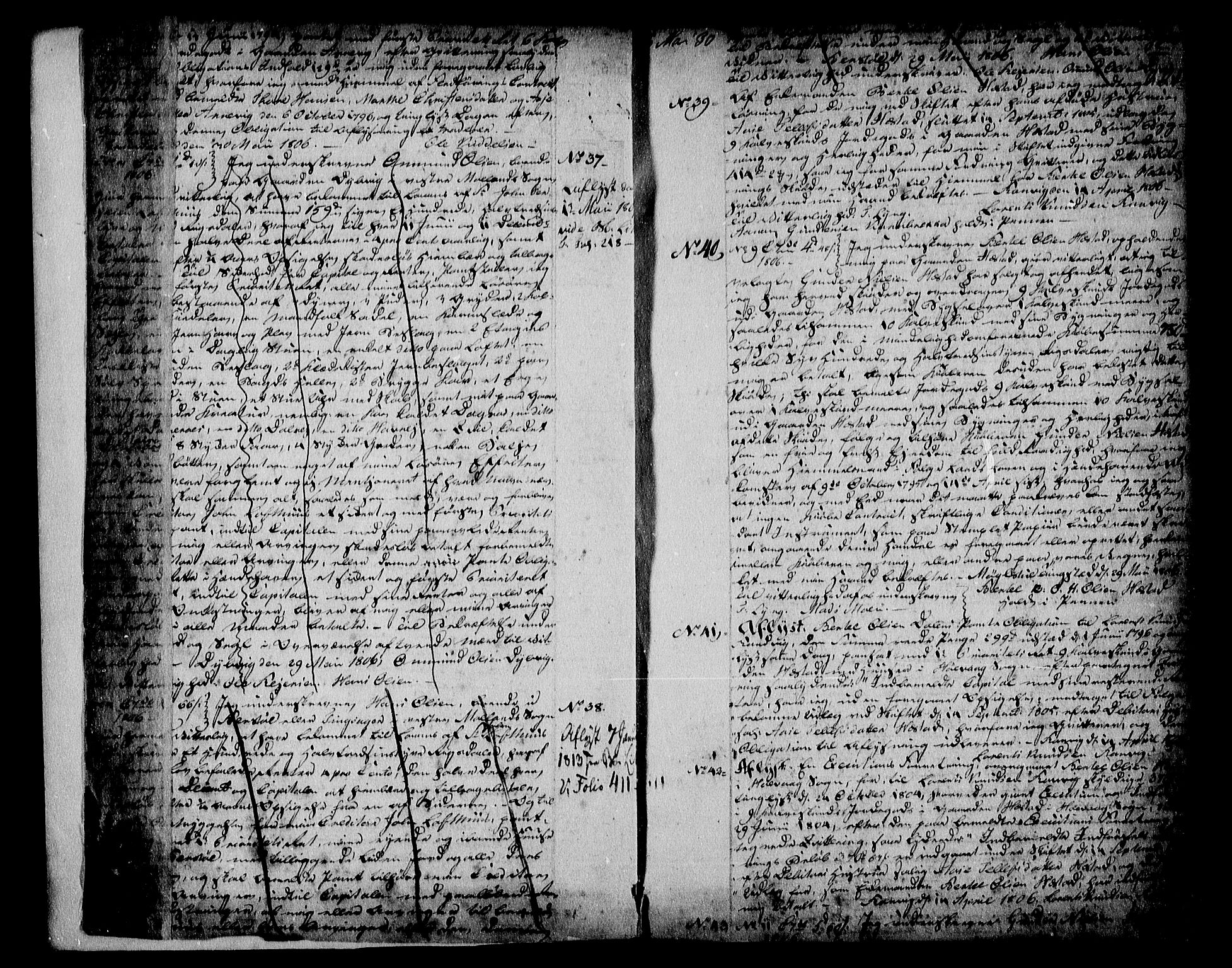 Nedenes sorenskriveri før 1824, SAK/1221-0007/G/Gb/L0021: Pantebok nr. 21, 1806-1808, s. 2