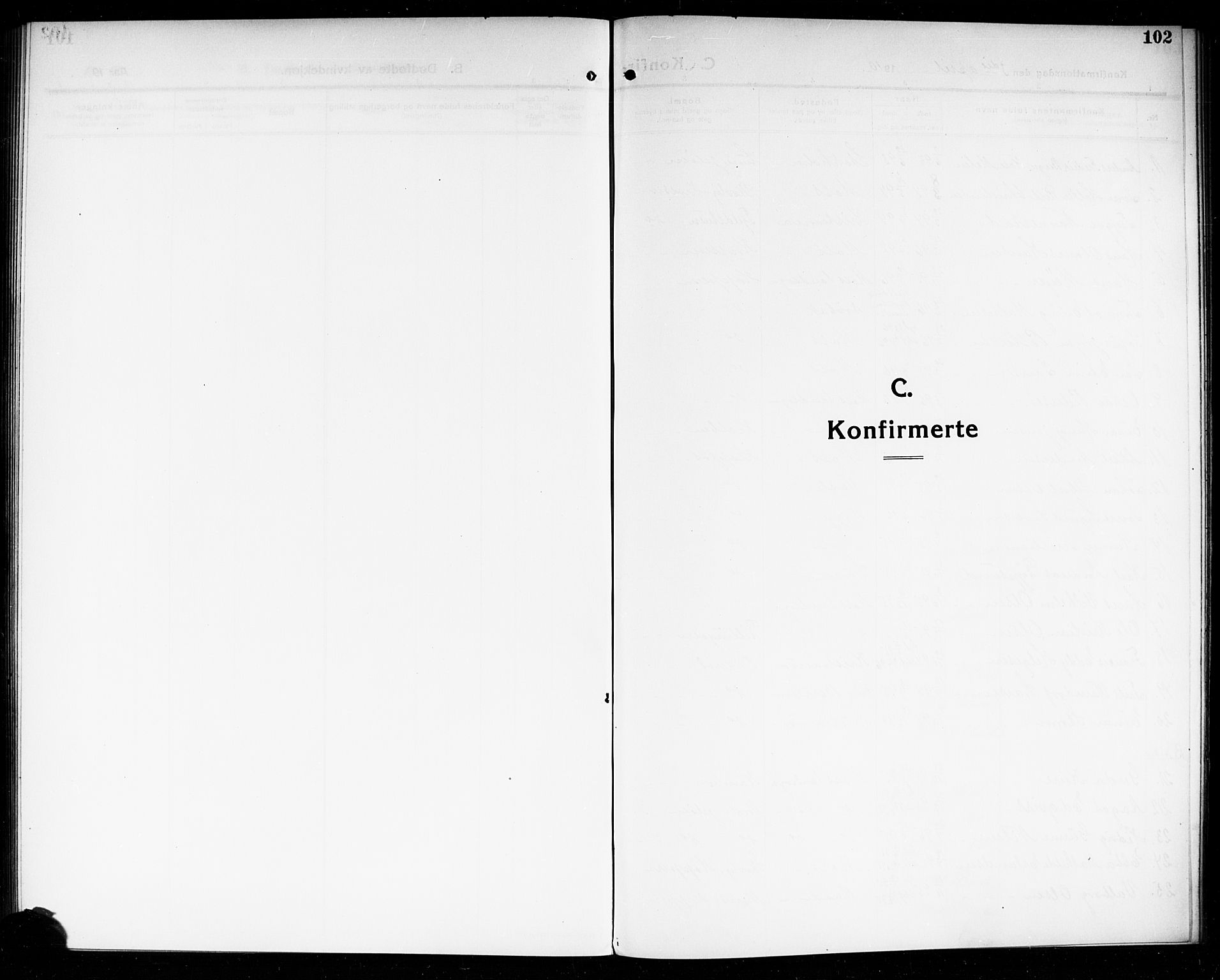 Moss prestekontor Kirkebøker, SAO/A-2003/G/Gb/L0003: Klokkerbok nr. II 3, 1910-1919, s. 102