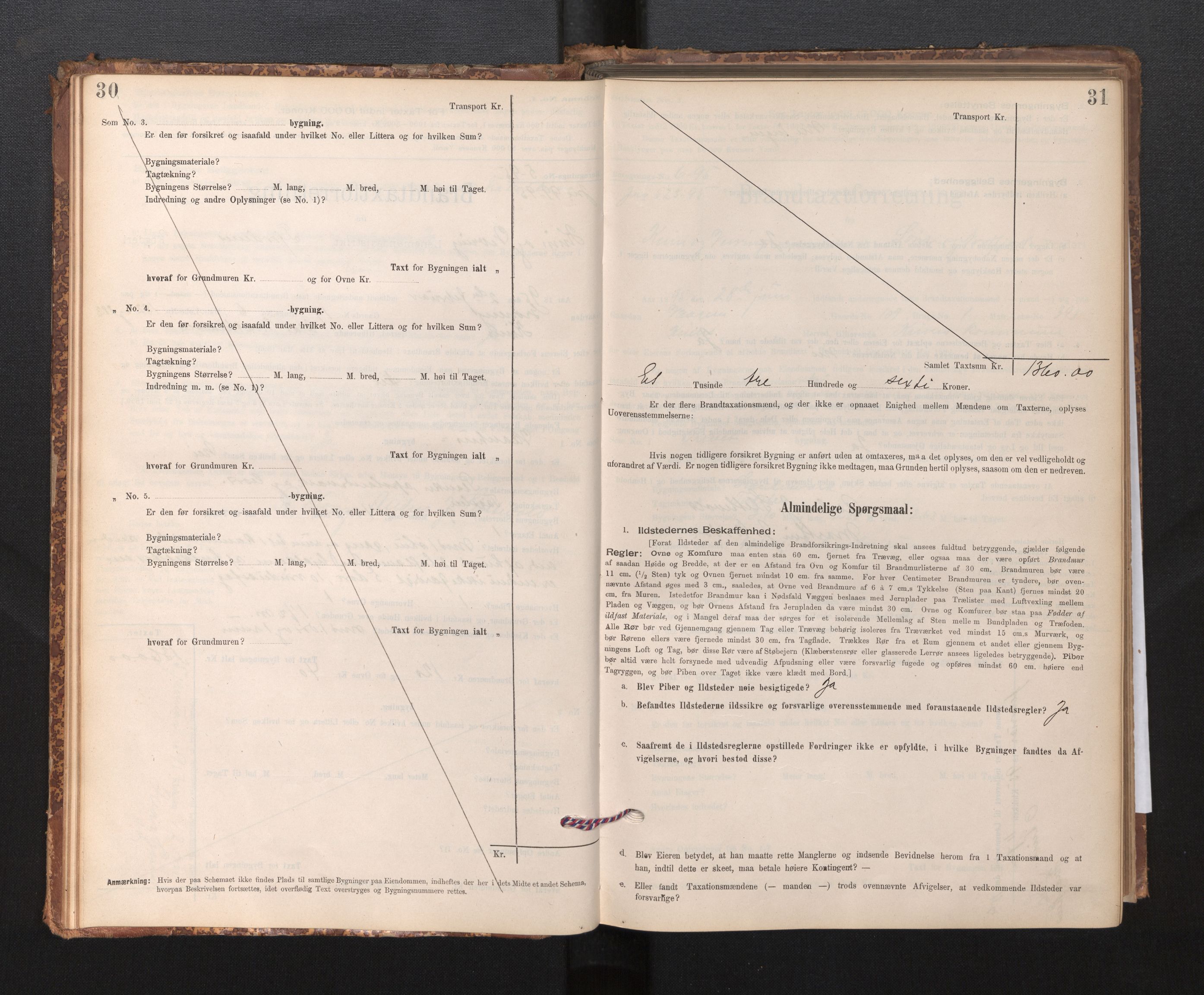 Lensmannen i Kinn, AV/SAB-A-28801/0012/L0004f: Branntakstprotokoll, skjematakst, 1894-1911, s. 30-31