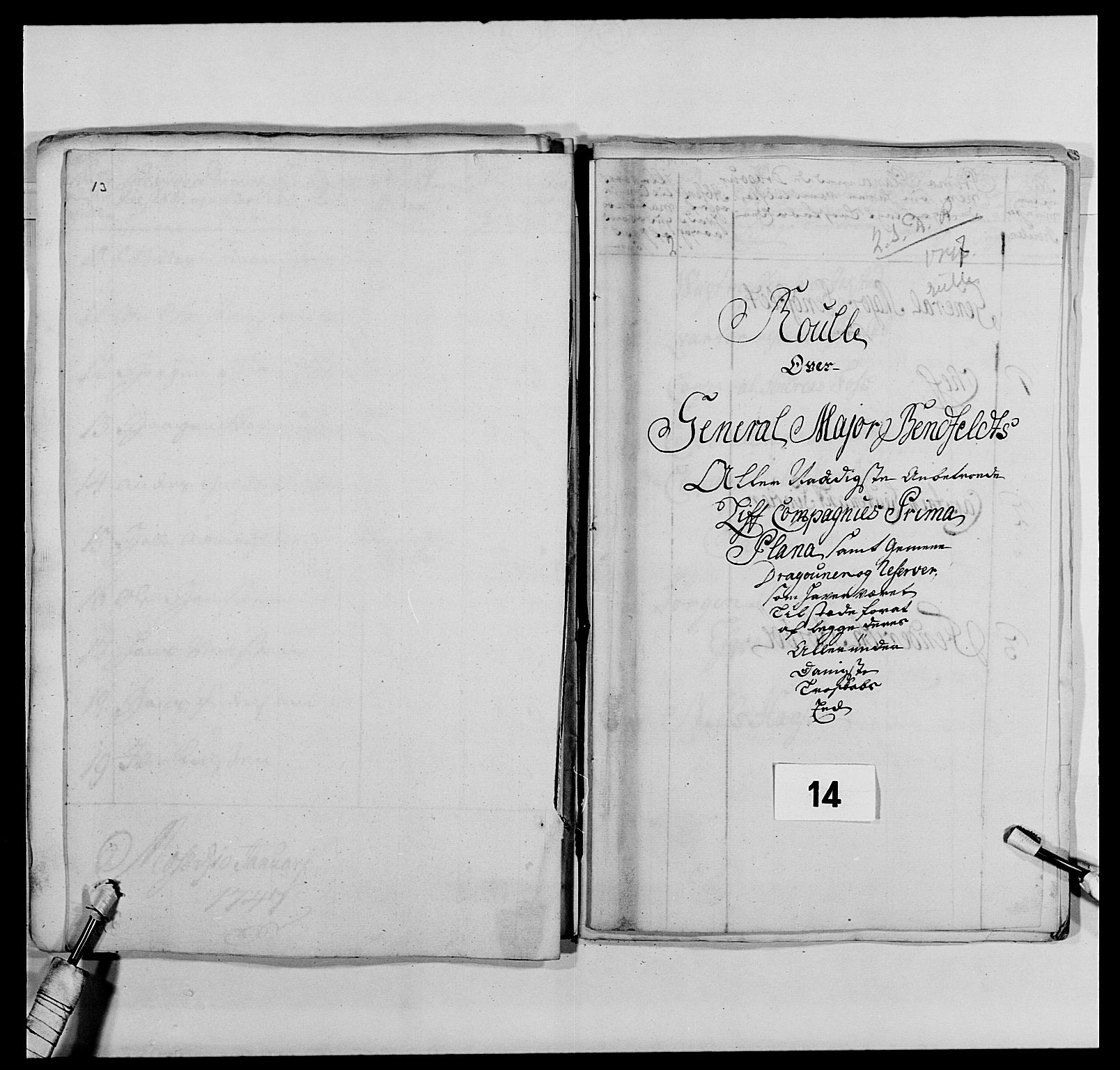 Kommanderende general (KG I) med Det norske krigsdirektorium, AV/RA-EA-5419/E/Ea/L0477: 2. Sønnafjelske dragonregiment, 1719-1759, s. 215