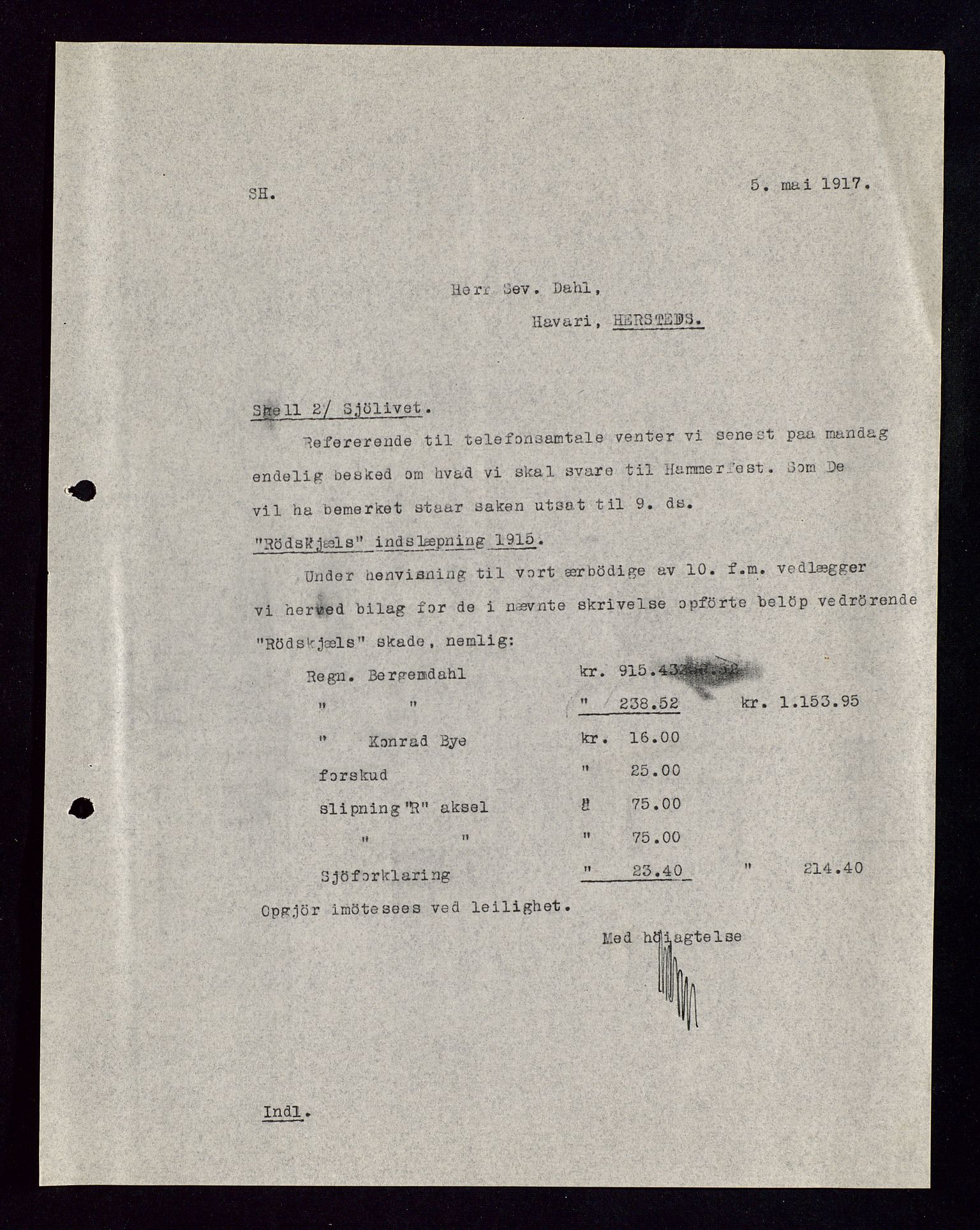 Pa 1521 - A/S Norske Shell, AV/SAST-A-101915/E/Ea/Eaa/L0002: Sjefskorrespondanse, 1917-1918, s. 229