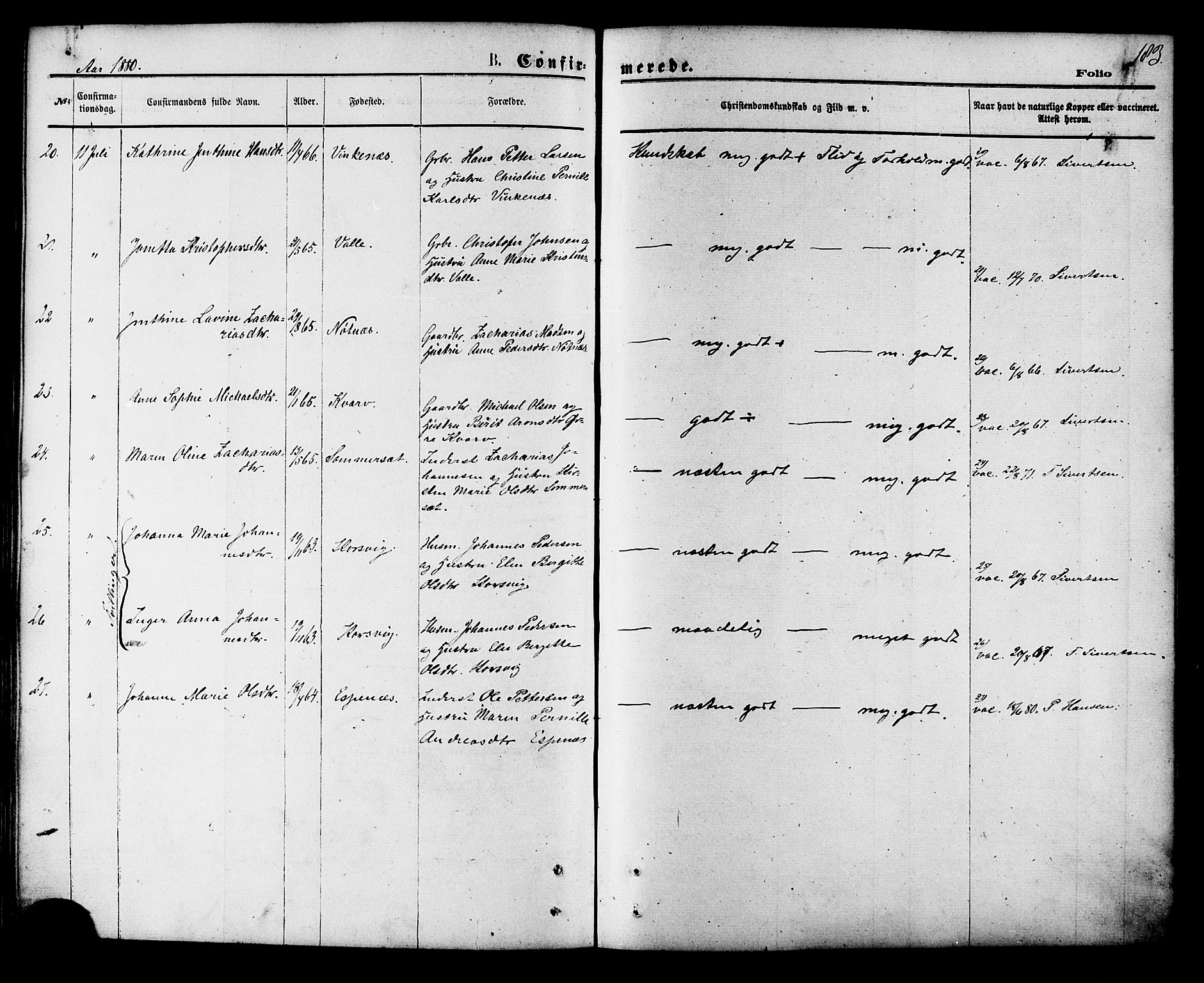 Ministerialprotokoller, klokkerbøker og fødselsregistre - Nordland, AV/SAT-A-1459/853/L0771: Ministerialbok nr. 853A10, 1870-1881, s. 183