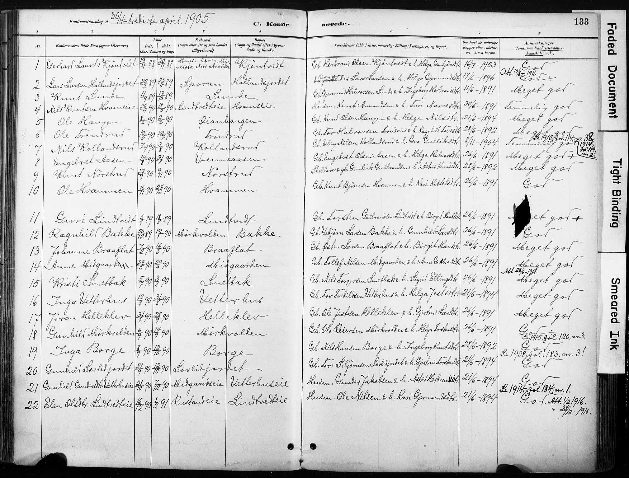 Nore kirkebøker, AV/SAKO-A-238/F/Fb/L0002: Ministerialbok nr. II 2, 1886-1906, s. 133