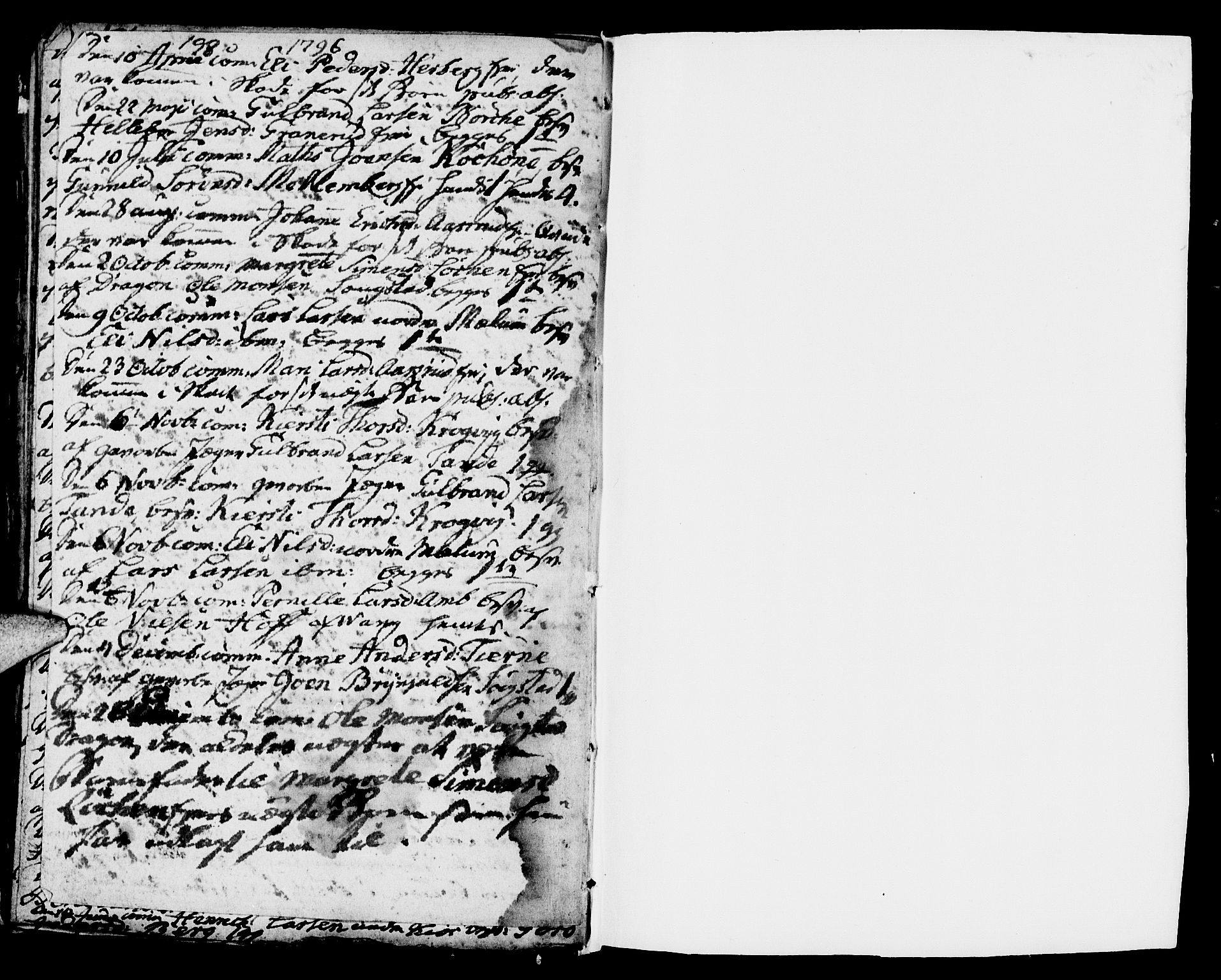 Ringsaker prestekontor, SAH/PREST-014/I/Ia/L0005/0006: Kladd til kirkebok nr. 1F, 1793-1796, s. 198-199
