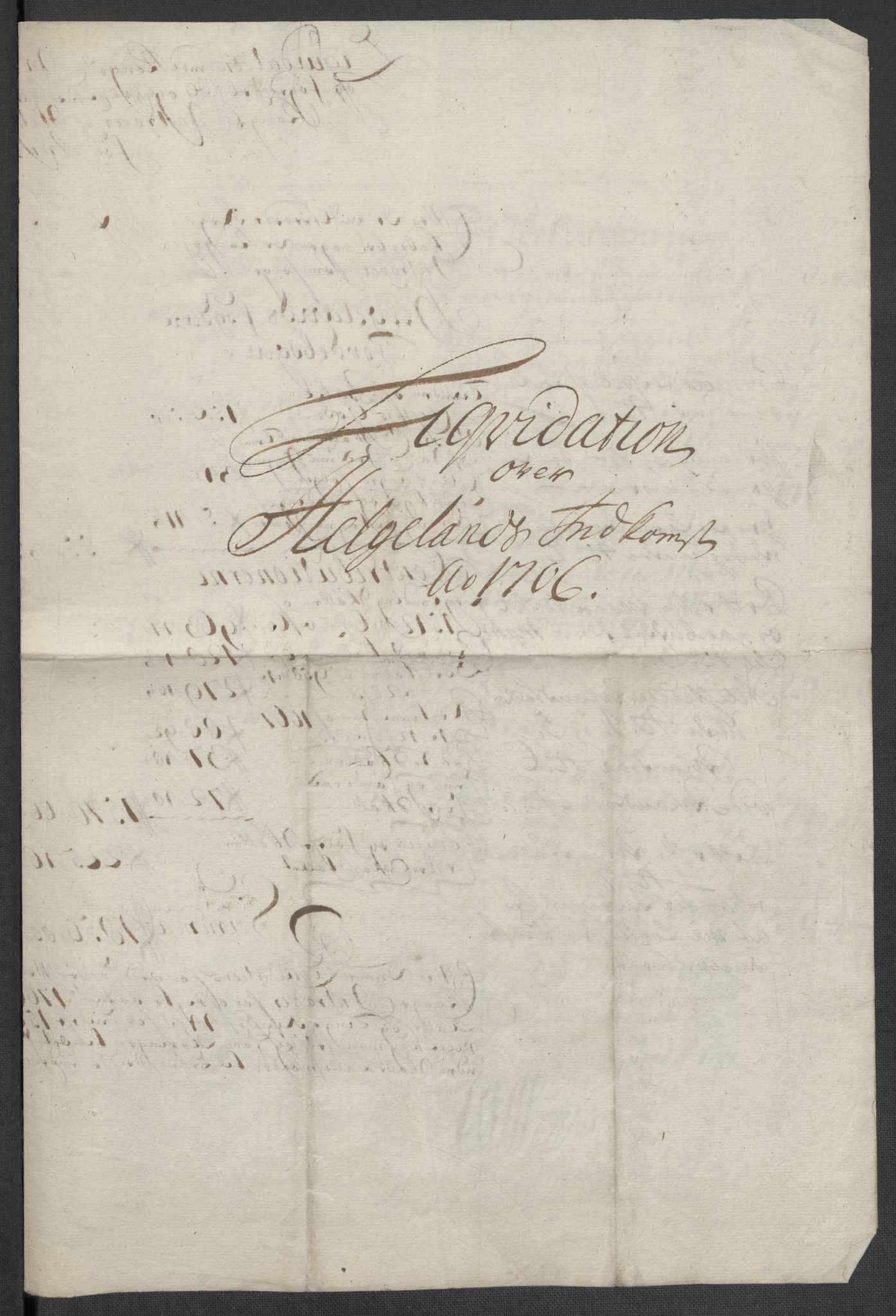 Rentekammeret inntil 1814, Reviderte regnskaper, Fogderegnskap, RA/EA-4092/R65/L4509: Fogderegnskap Helgeland, 1706-1707, s. 9