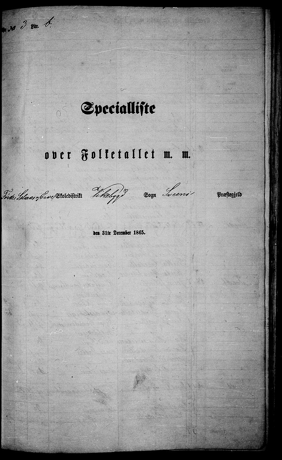 RA, Folketelling 1865 for 1216P Sveio prestegjeld, 1865, s. 96