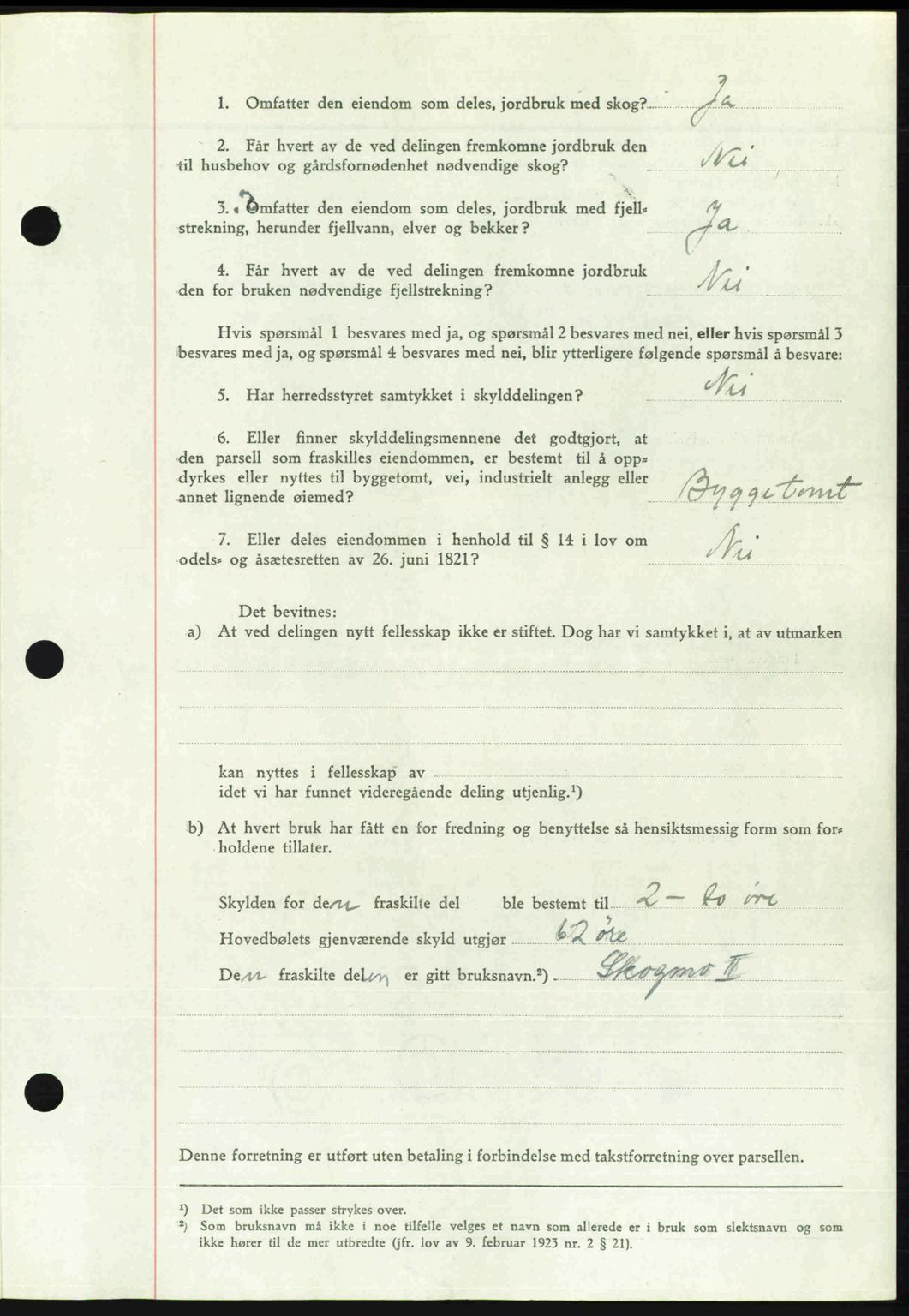 Romsdal sorenskriveri, SAT/A-4149/1/2/2C: Pantebok nr. A24, 1947-1947, Dagboknr: 2189/1947
