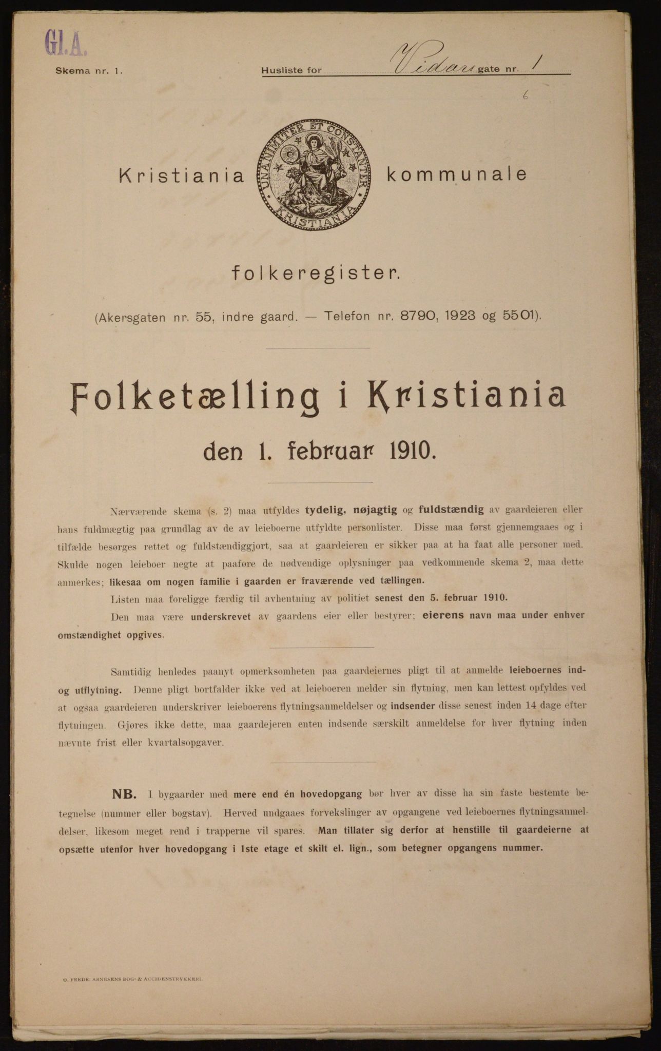 OBA, Kommunal folketelling 1.2.1910 for Kristiania, 1910, s. 117202