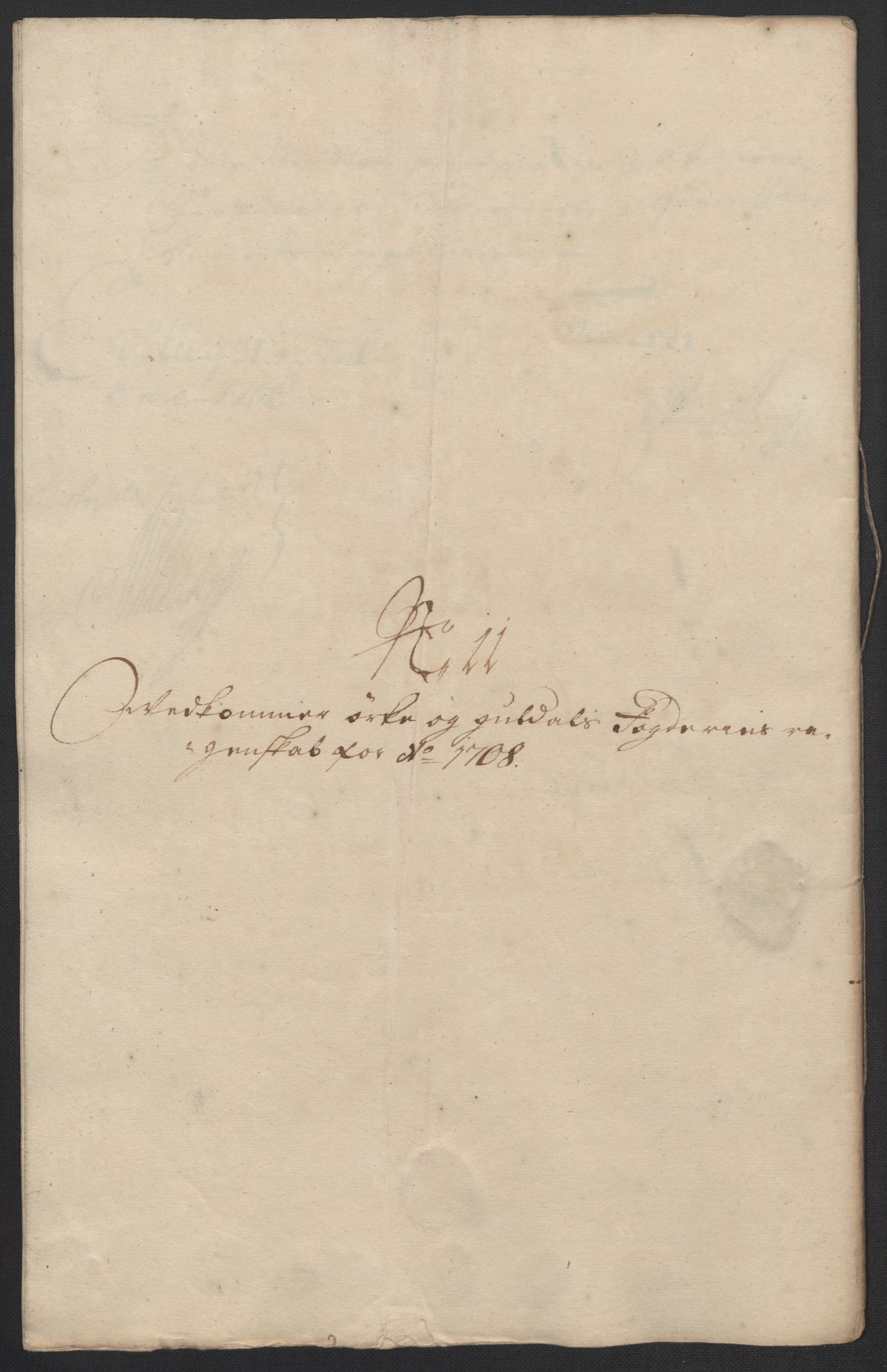 Rentekammeret inntil 1814, Reviderte regnskaper, Fogderegnskap, AV/RA-EA-4092/R60/L3958: Fogderegnskap Orkdal og Gauldal, 1708, s. 237