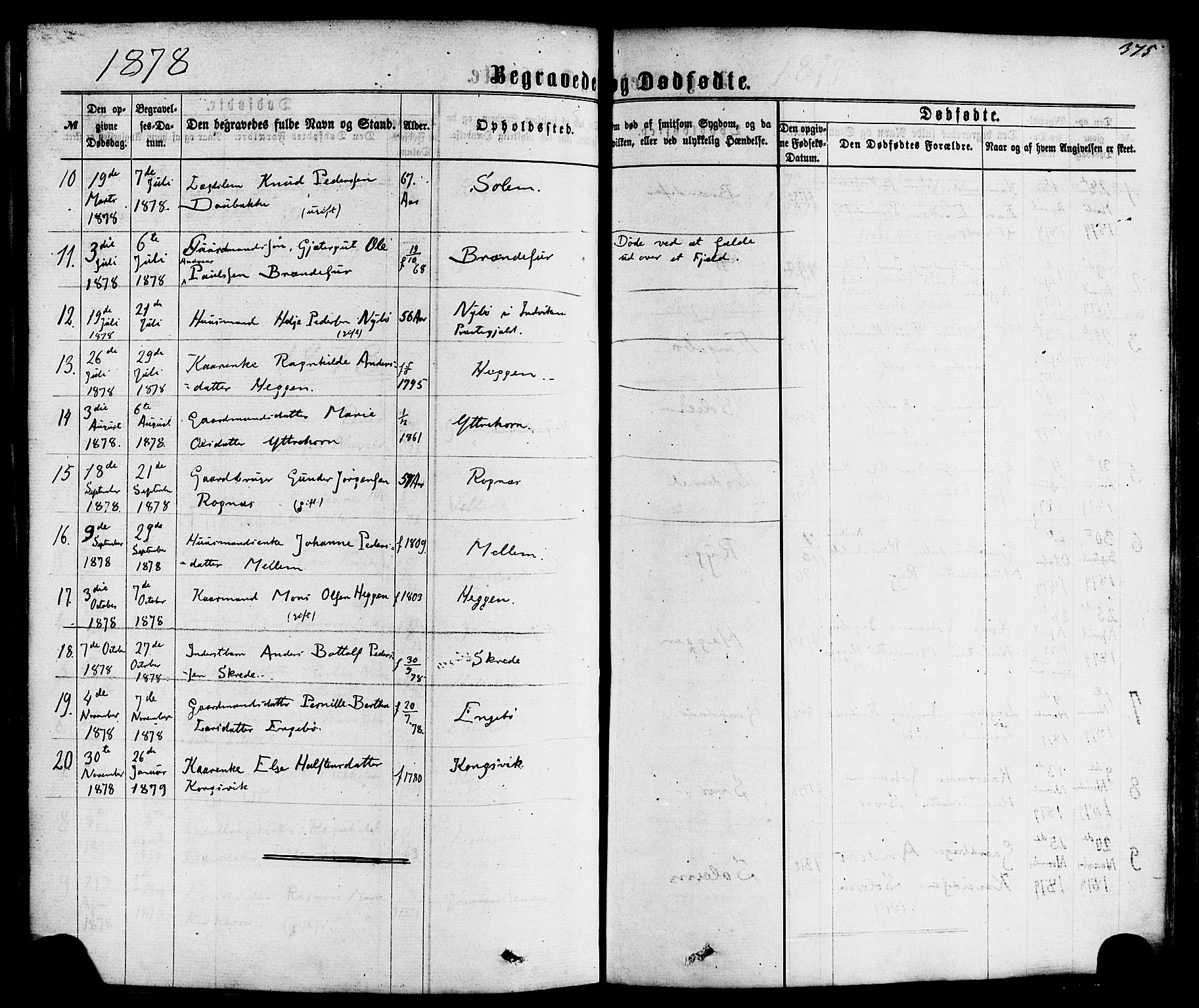 Hornindal sokneprestembete, AV/SAB-A-82401/H/Haa/Haaa/L0002: Ministerialbok nr. A 2, 1867-1884, s. 375