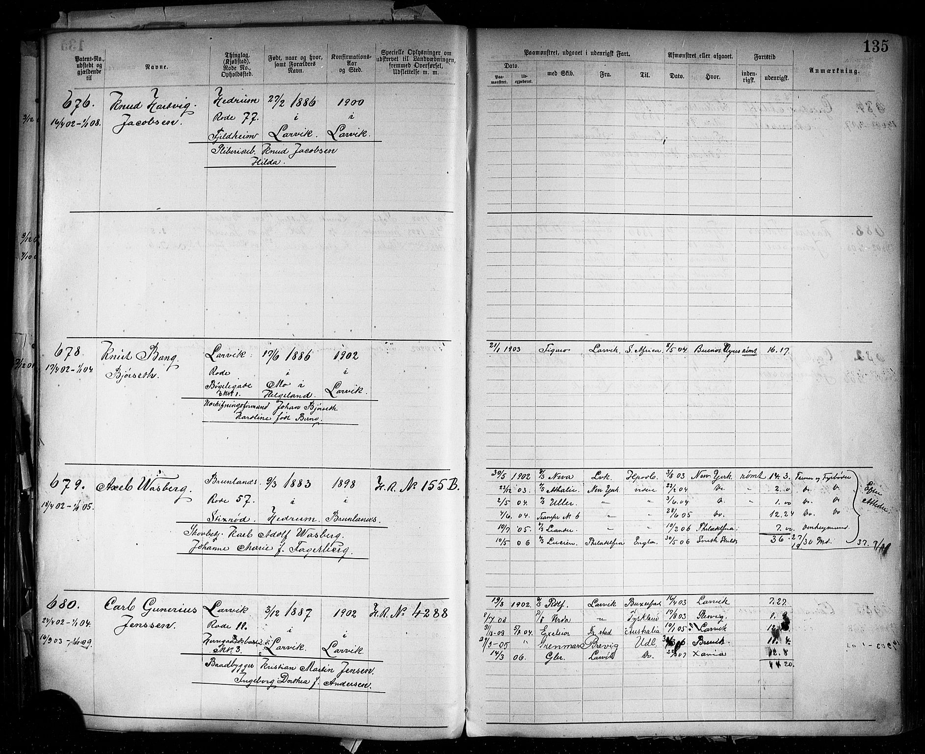 Larvik innrulleringskontor, AV/SAKO-A-787/F/Fb/L0002: Annotasjonsrulle, 1897-1917, s. 138