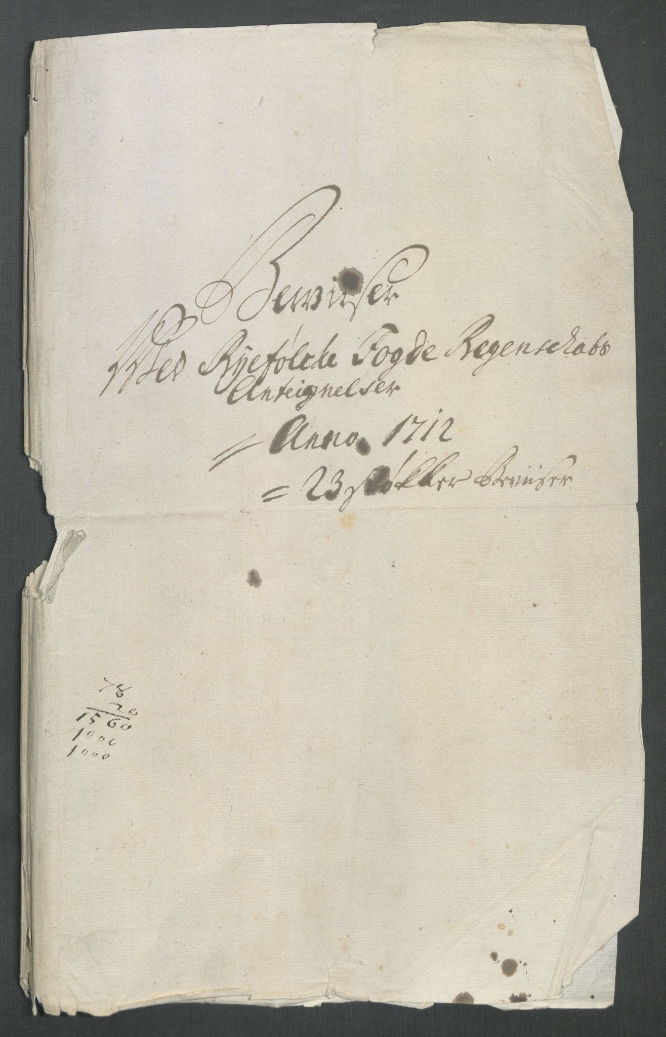 Rentekammeret inntil 1814, Reviderte regnskaper, Fogderegnskap, AV/RA-EA-4092/R47/L2865: Fogderegnskap Ryfylke, 1712, s. 323