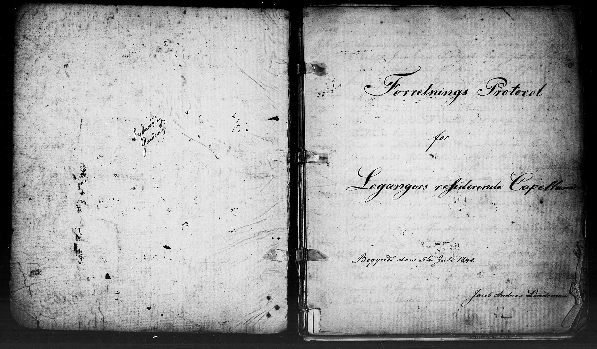 Leikanger sokneprestembete, SAB/A-81001: Residerende kapellans bok nr. A 2, 1840-1847