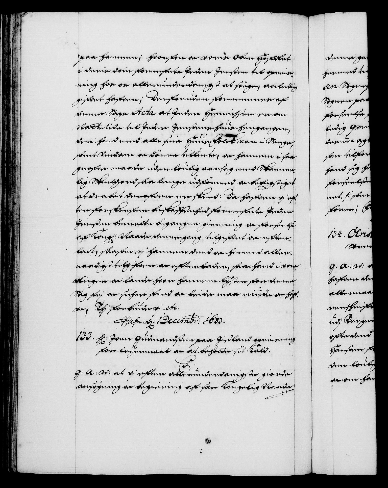 Danske Kanselli 1572-1799, RA/EA-3023/F/Fc/Fca/Fcaa/L0013: Norske registre (mikrofilm), 1681-1684, s. 384b