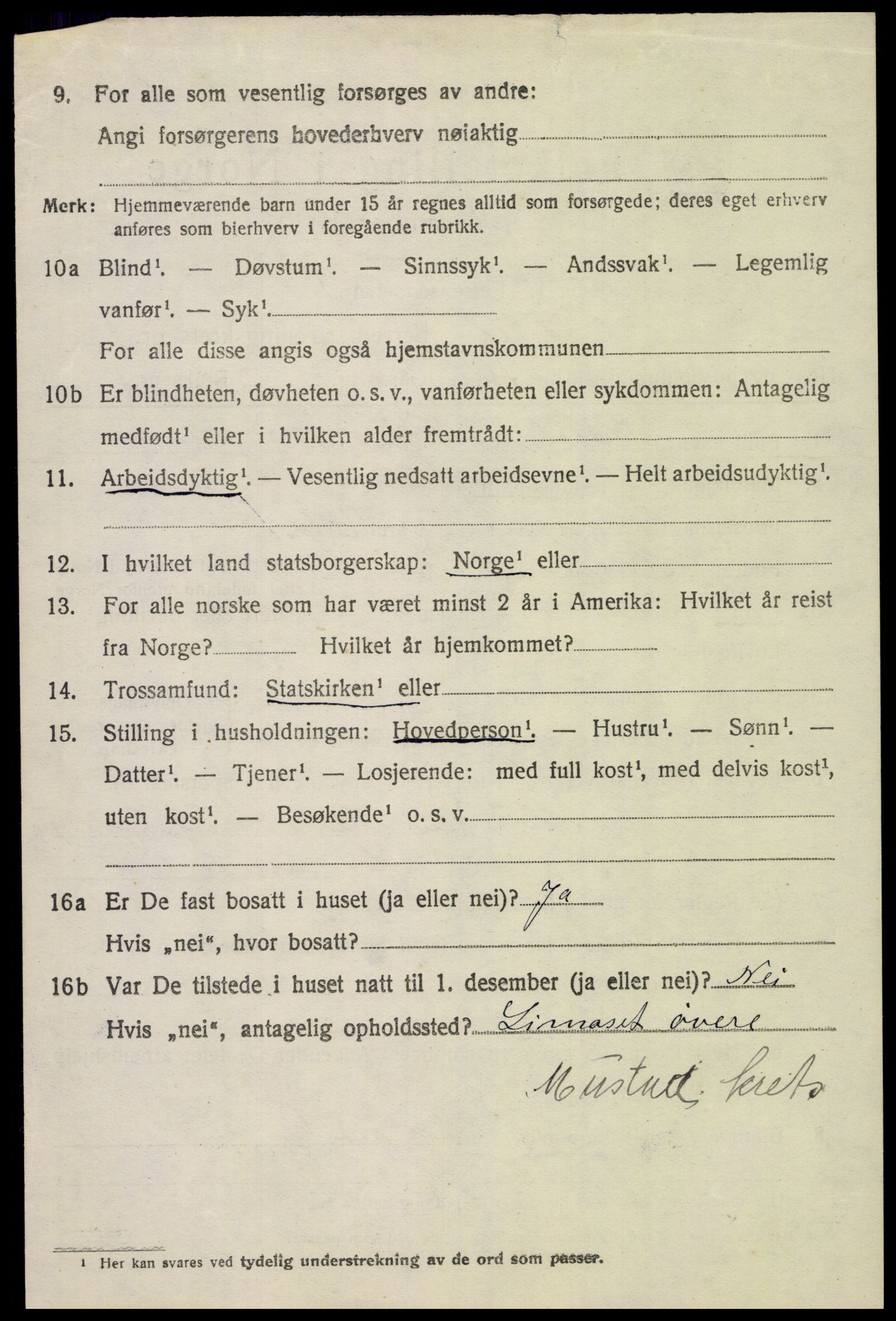 SAH, Folketelling 1920 for 0527 Vardal herred, 1920, s. 2110