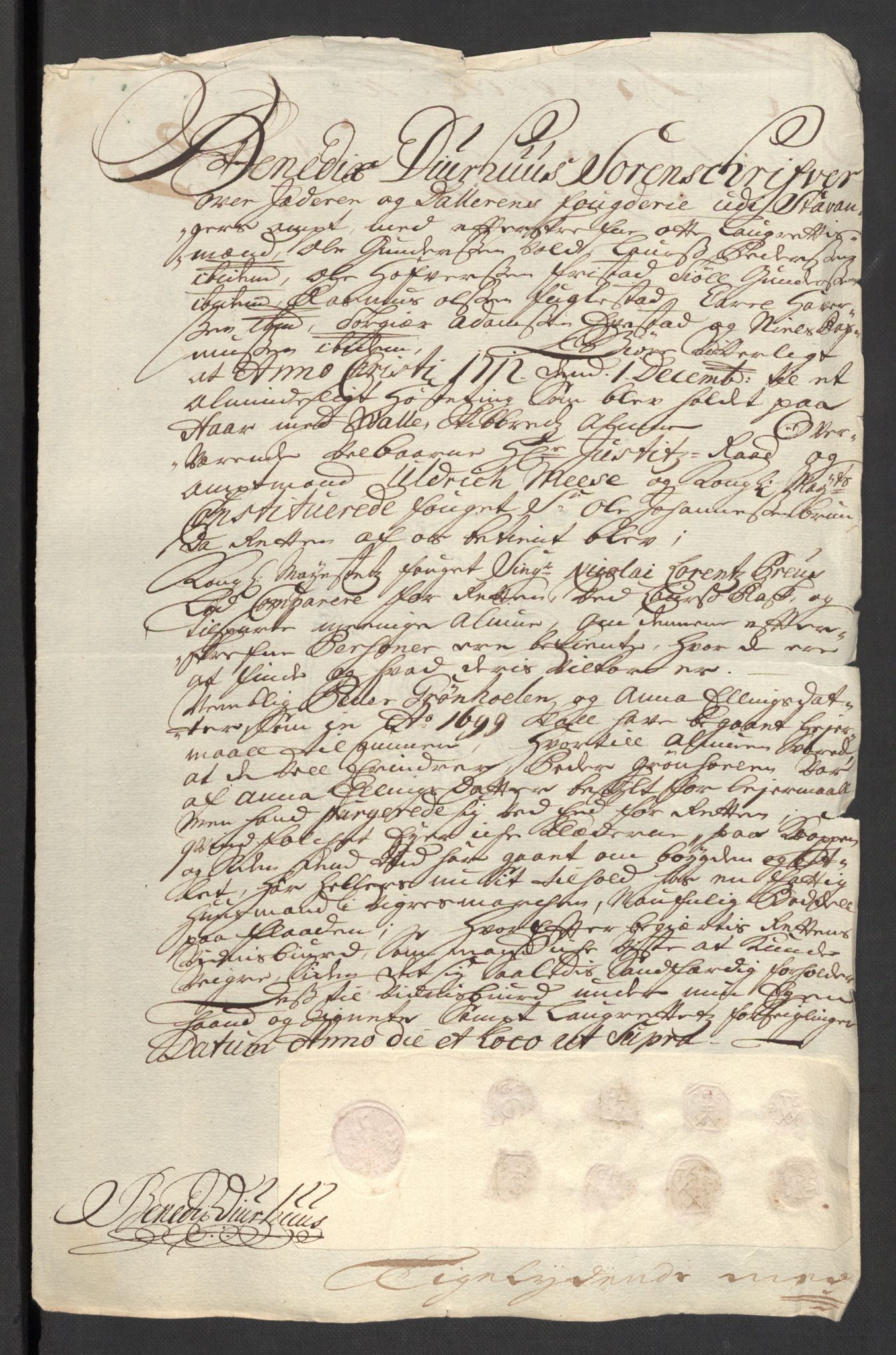 Rentekammeret inntil 1814, Reviderte regnskaper, Fogderegnskap, AV/RA-EA-4092/R46/L2730: Fogderegnskap Jæren og Dalane, 1699, s. 302