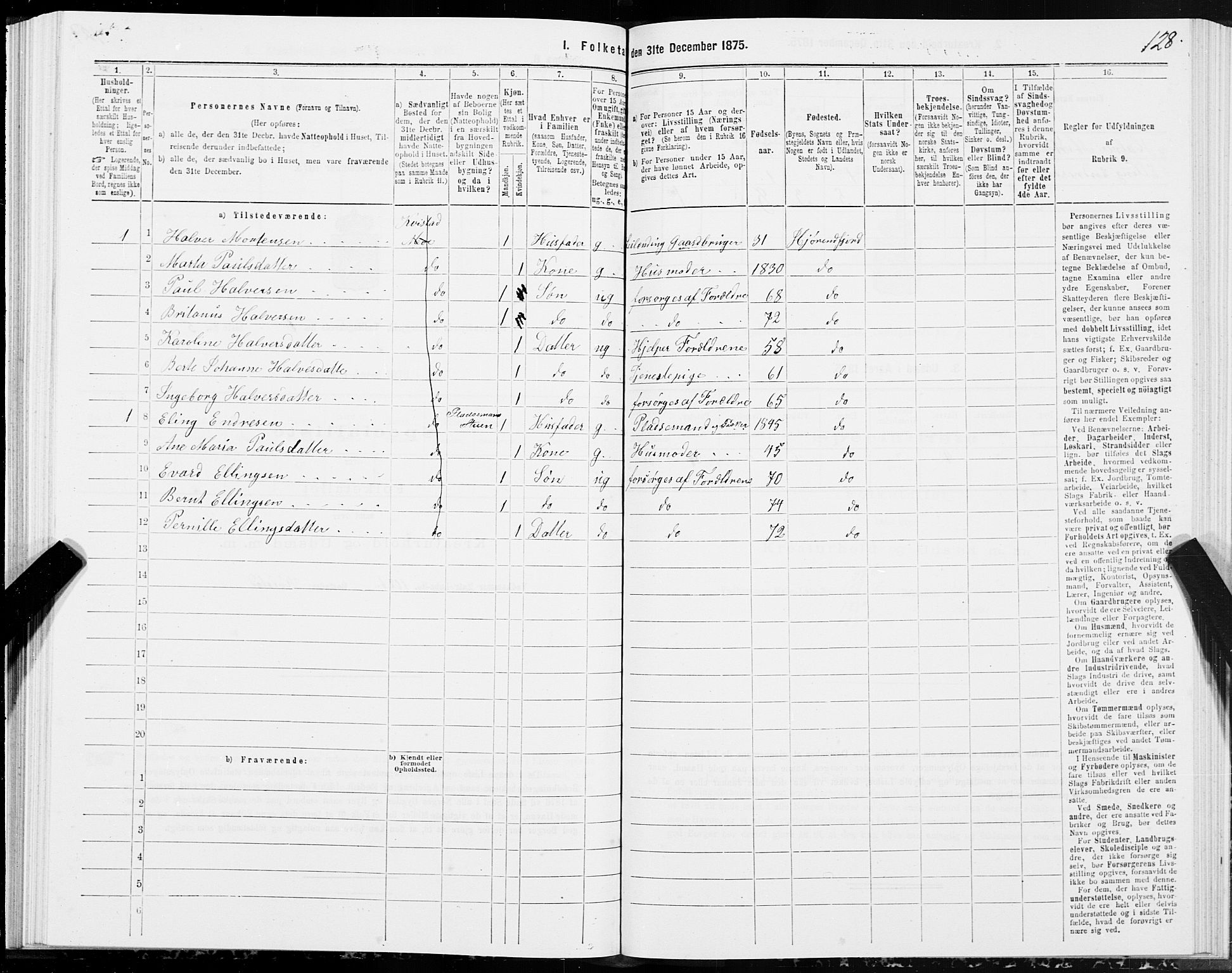 SAT, Folketelling 1875 for 1522P Hjørundfjord prestegjeld, 1875, s. 2128