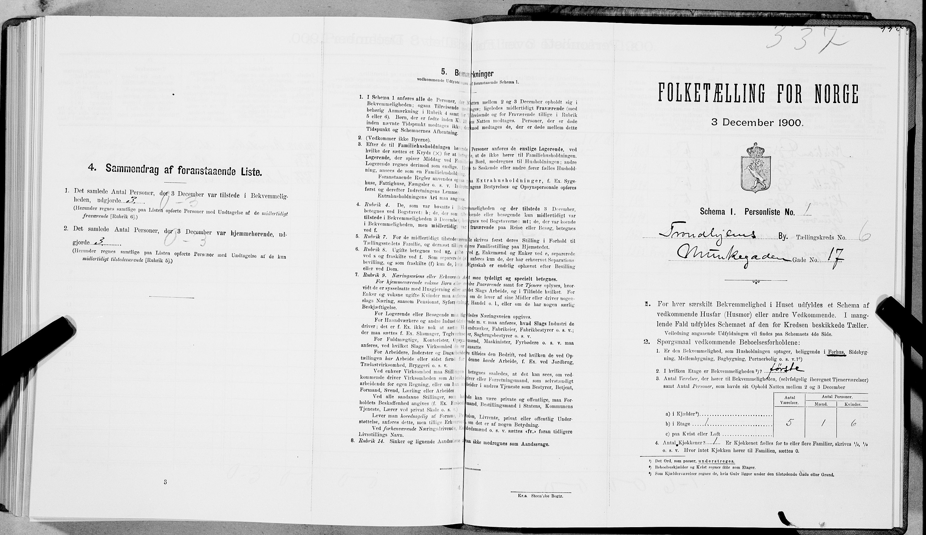 SAT, Folketelling 1900 for 1601 Trondheim kjøpstad, 1900, s. 1025