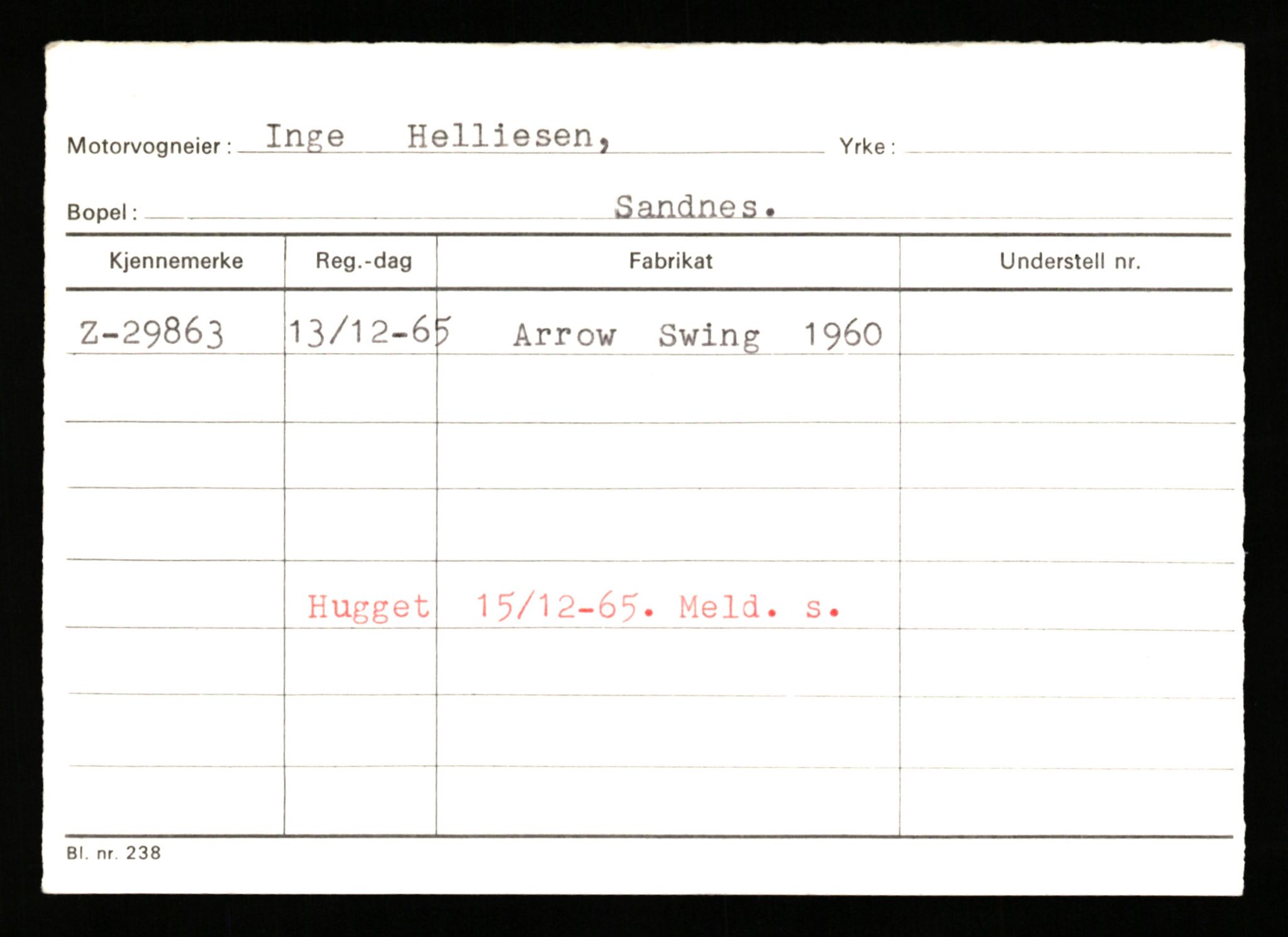 Stavanger trafikkstasjon, AV/SAST-A-101942/0/G/L0005: Registreringsnummer: 23000 - 34245, 1930-1971, s. 2119