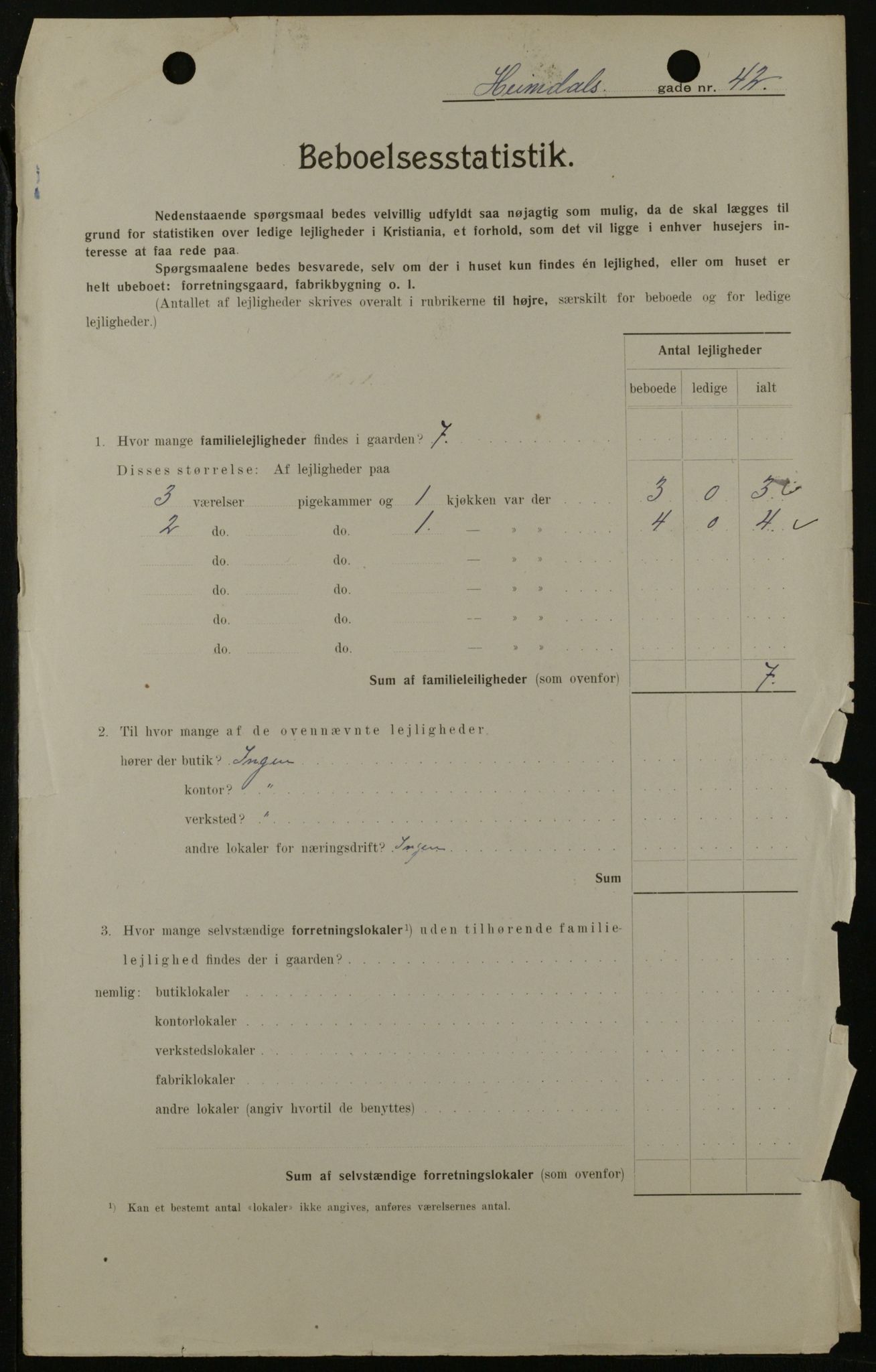 OBA, Kommunal folketelling 1.2.1908 for Kristiania kjøpstad, 1908, s. 33725