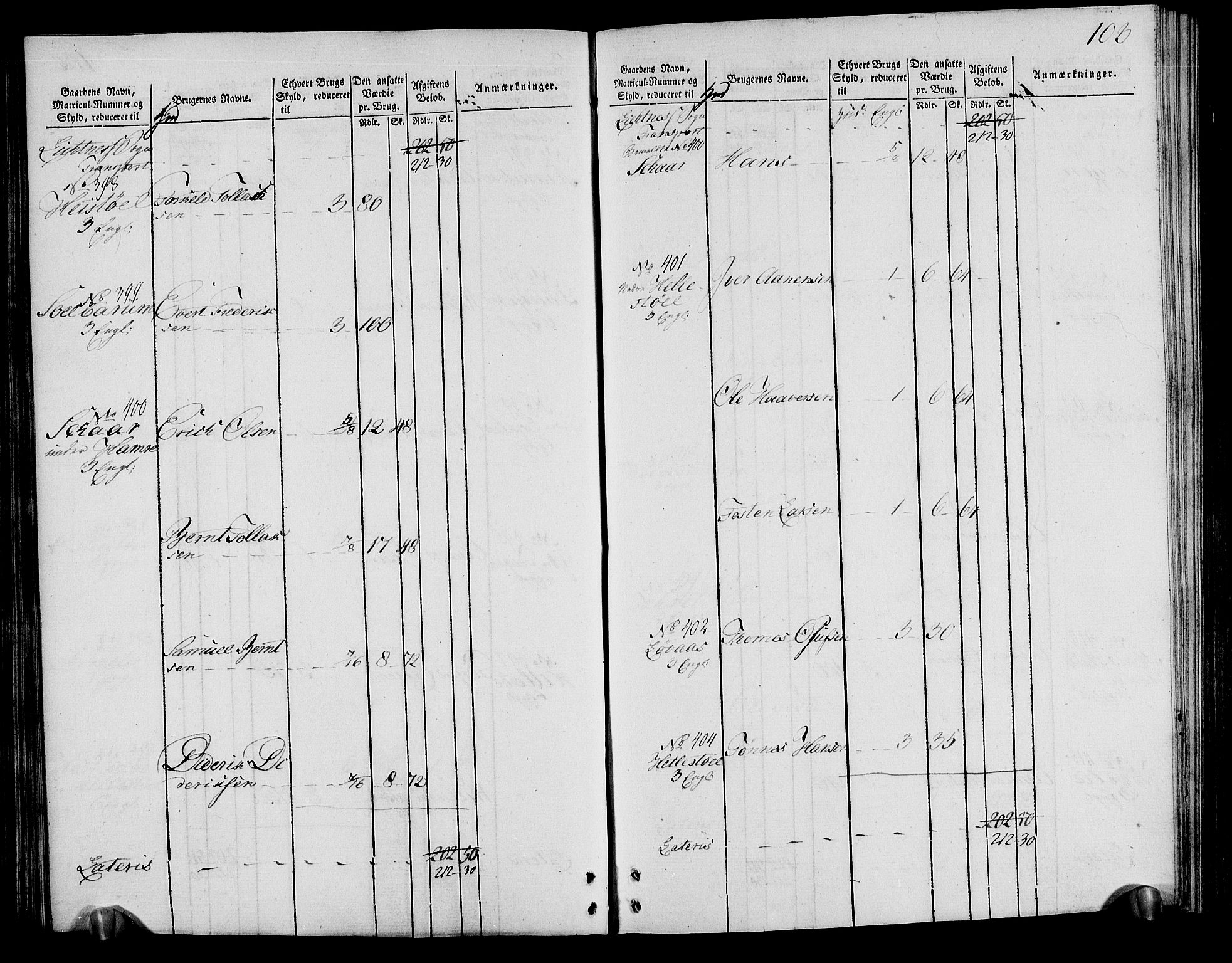 Rentekammeret inntil 1814, Realistisk ordnet avdeling, AV/RA-EA-4070/N/Ne/Nea/L0095: Lista fogderi. Oppebørselsregister, 1803-1804, s. 107