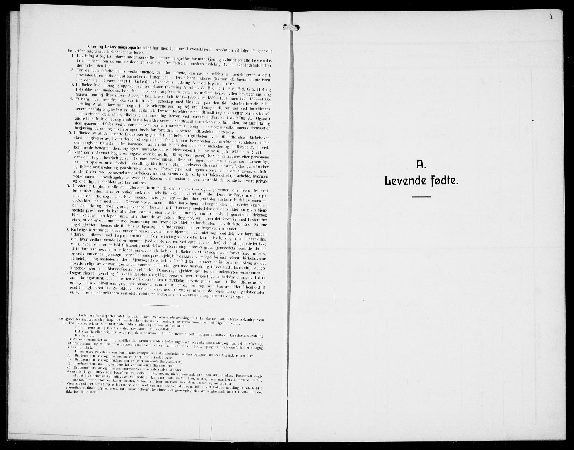 Jostedal sokneprestembete, SAB/A-80601/H/Hab/Habd/L0002: Klokkerbok nr. D 2, 1910-1941, s. 4