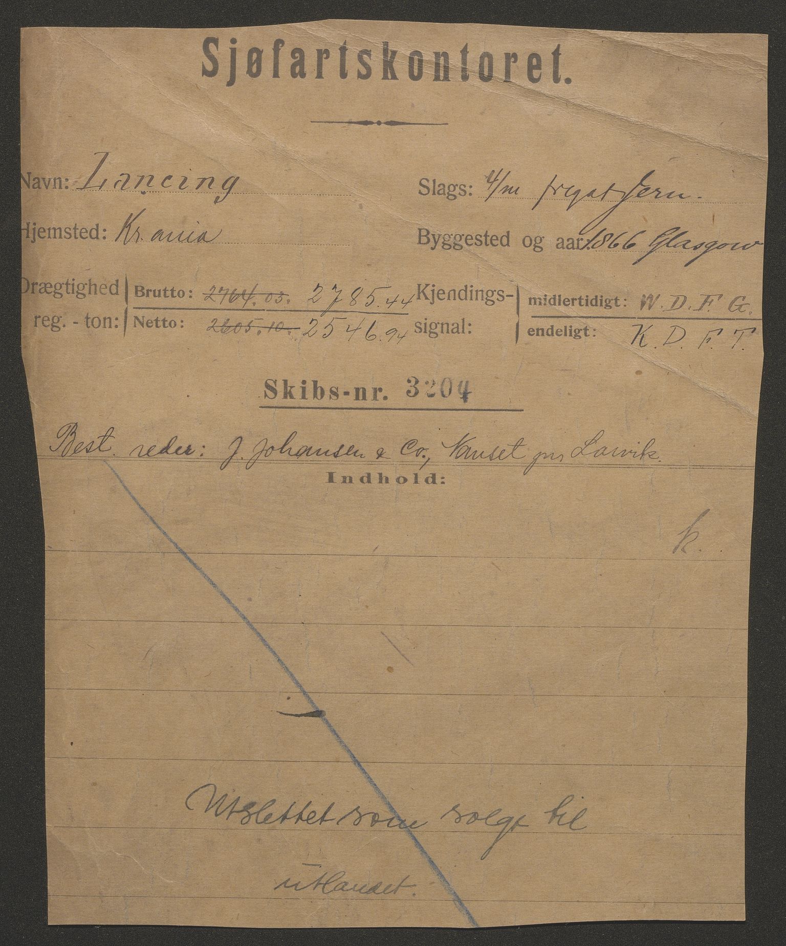 Sjøfartsdirektoratet med forløpere, skipsmapper slettede skip, AV/RA-S-4998/F/Fa/L0638: --, 1866-1933, s. 446