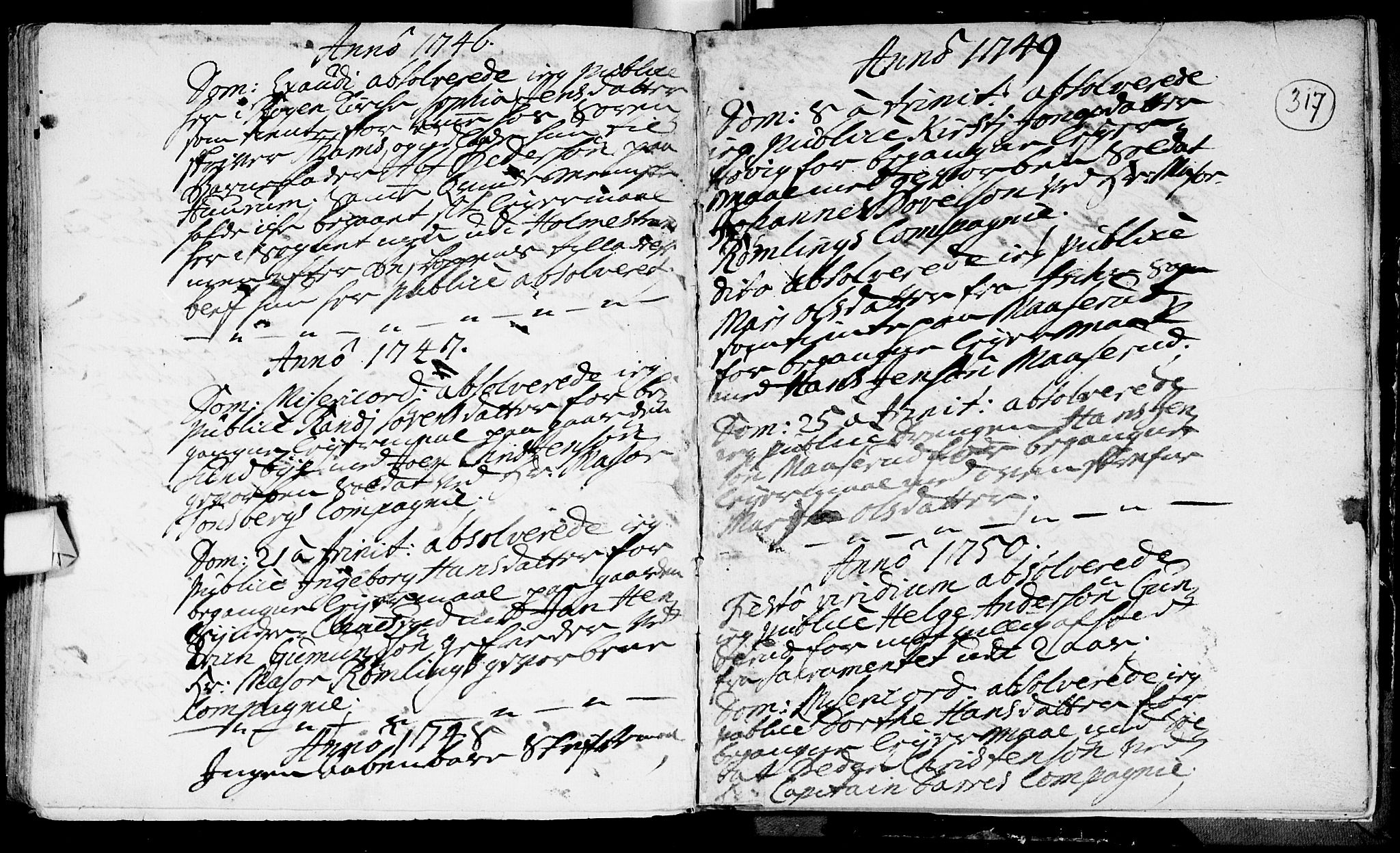 Røyken kirkebøker, SAKO/A-241/F/Fa/L0002: Ministerialbok nr. 2, 1731-1782, s. 317