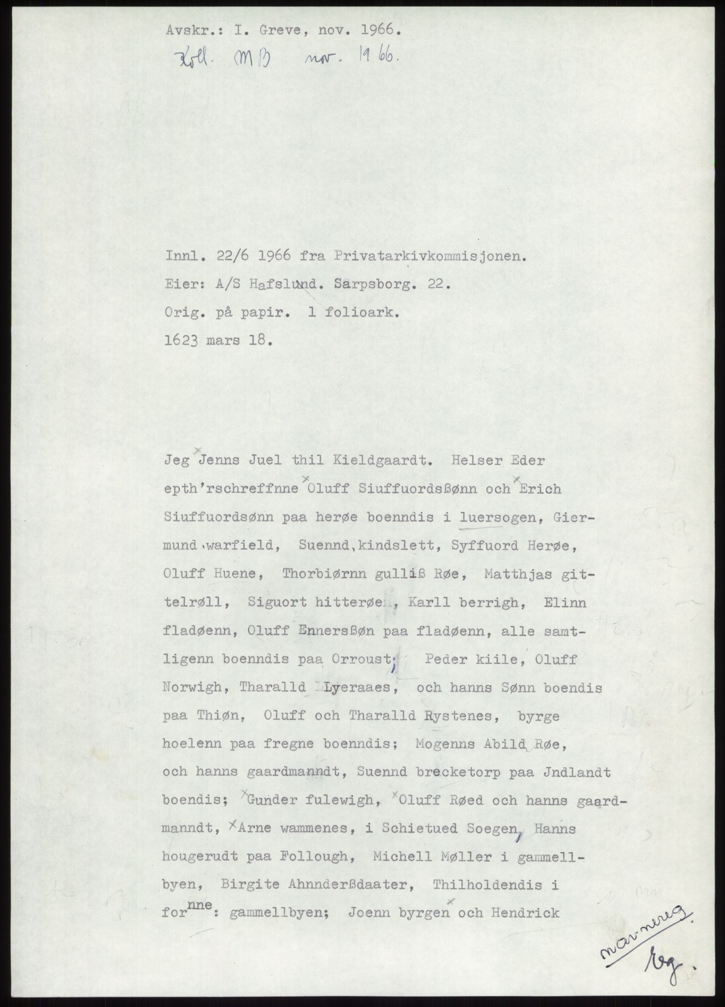 Samlinger til kildeutgivelse, Diplomavskriftsamlingen, AV/RA-EA-4053/H/Ha, s. 215