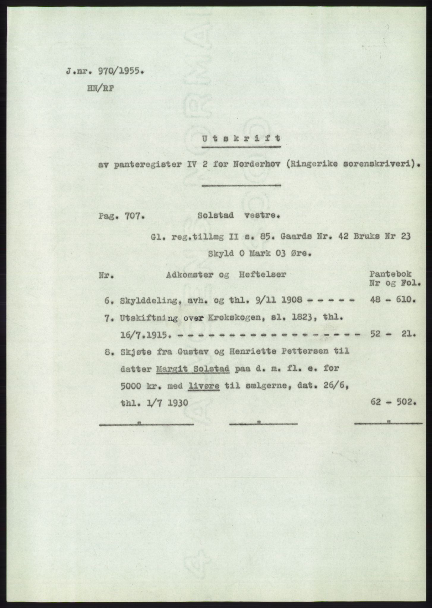Statsarkivet i Kongsberg, SAKO/A-0001, 1955, s. 216