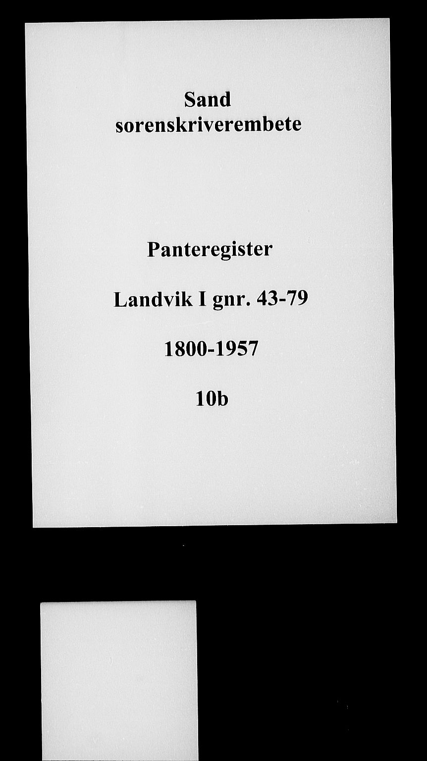 Vestre Nedenes/Sand sorenskriveri, SAK/1221-0010/G/Ga/L0012: Panteregister nr. 10b, 1800-1957