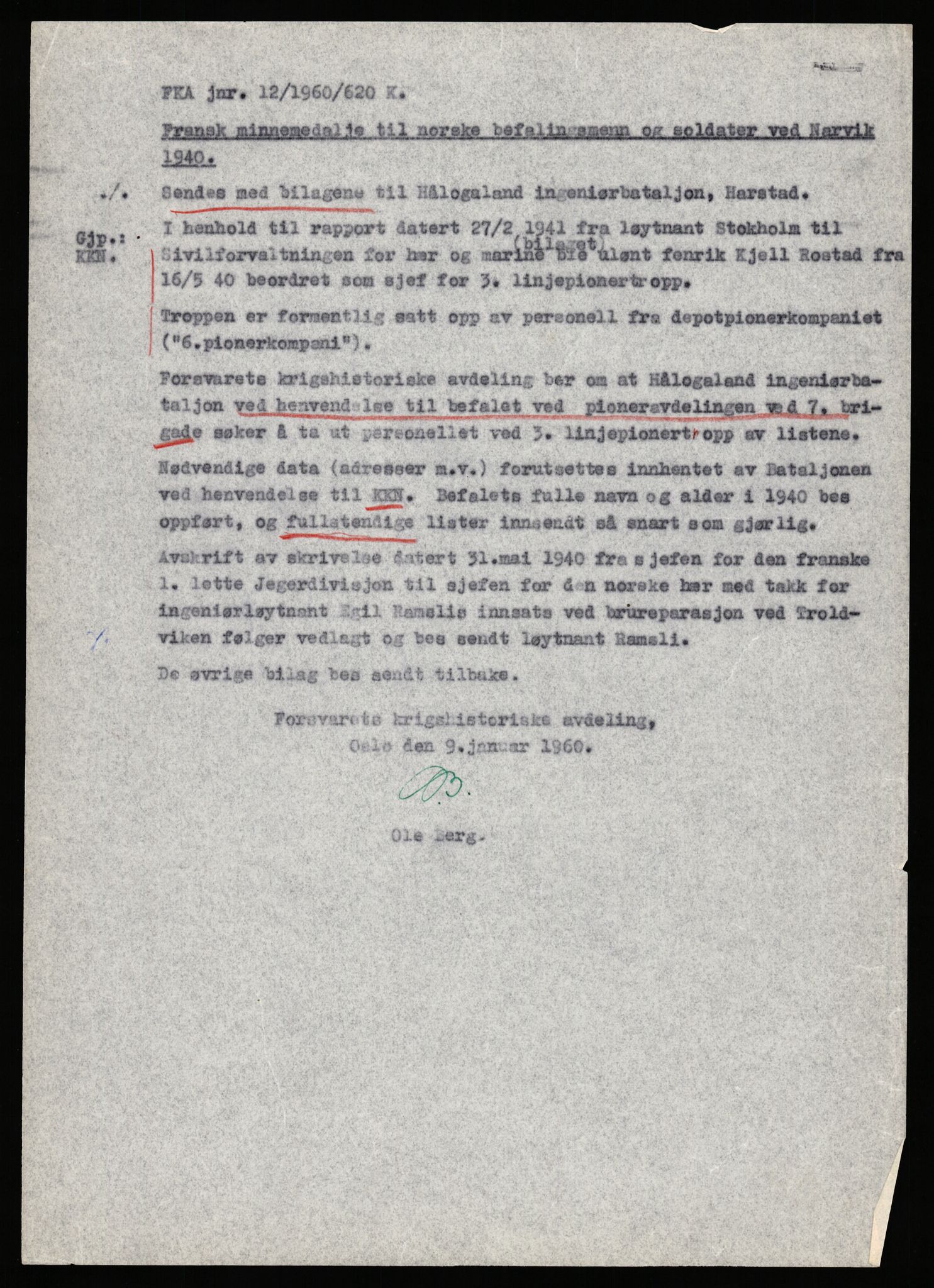 Forsvaret, Forsvarets krigshistoriske avdeling, AV/RA-RAFA-2017/Y/Yb/L0140: II-C-11-611-620  -  6. Divisjon, 1940-1966, s. 374